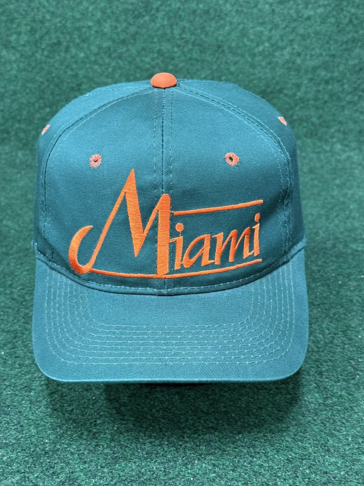The Game Vintage University of Miami Hurricanes YoungAn Snapback Hat Size ONE SIZE - 1 Thumbnail