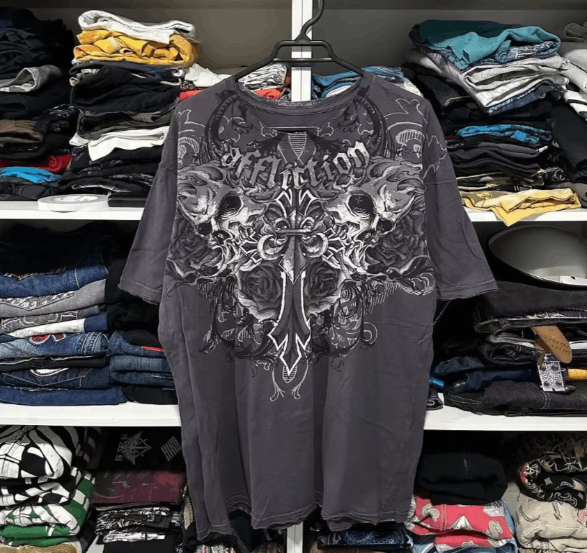 Japanese Brand street casual versatile short-sleeved top Size US XL / EU 56 / 4 - 1 Thumbnail