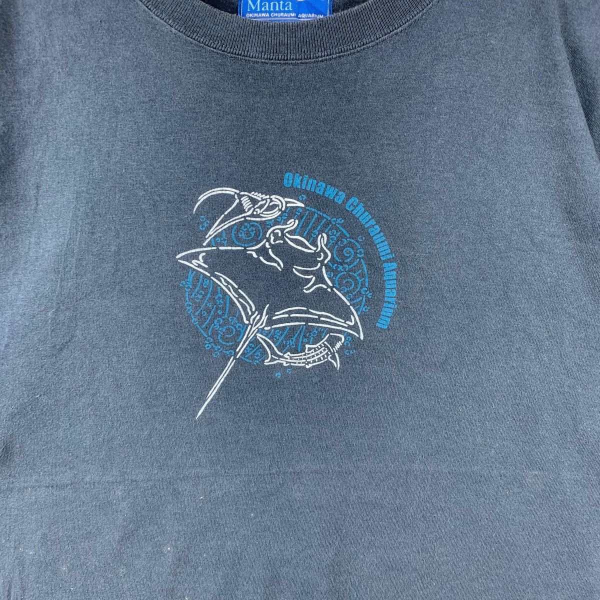 Vintage Vintage BLUE MANTA OKINAWA Churaumi Aquarium Tee Shirt Size US M / EU 48-50 / 2 - 4 Thumbnail
