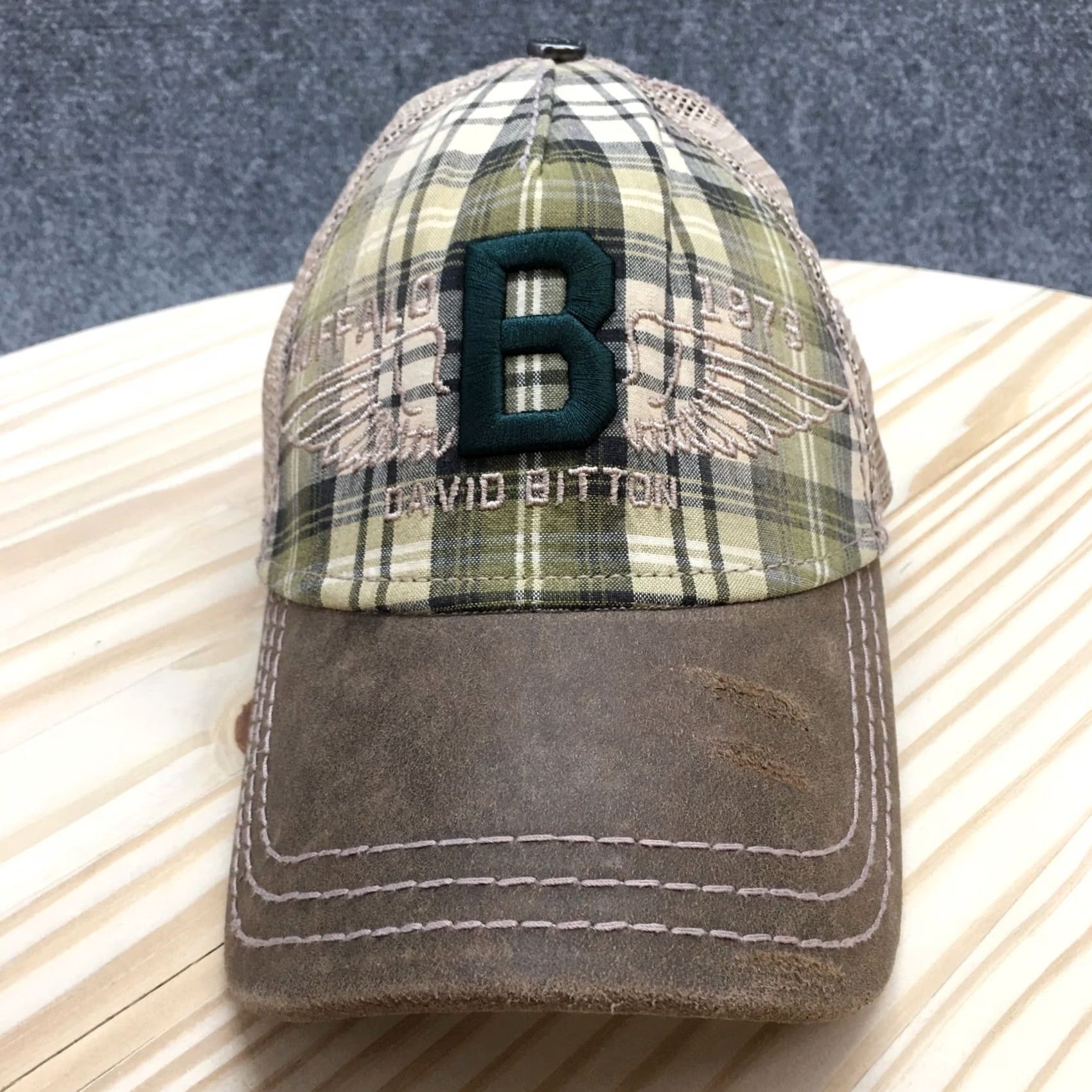 Buffalo David Bitton Buffalo David Bitton Trucker Hat Mens Brown OS Curved Brim Embroidered Logo Size ONE SIZE - 2 Thumbnail