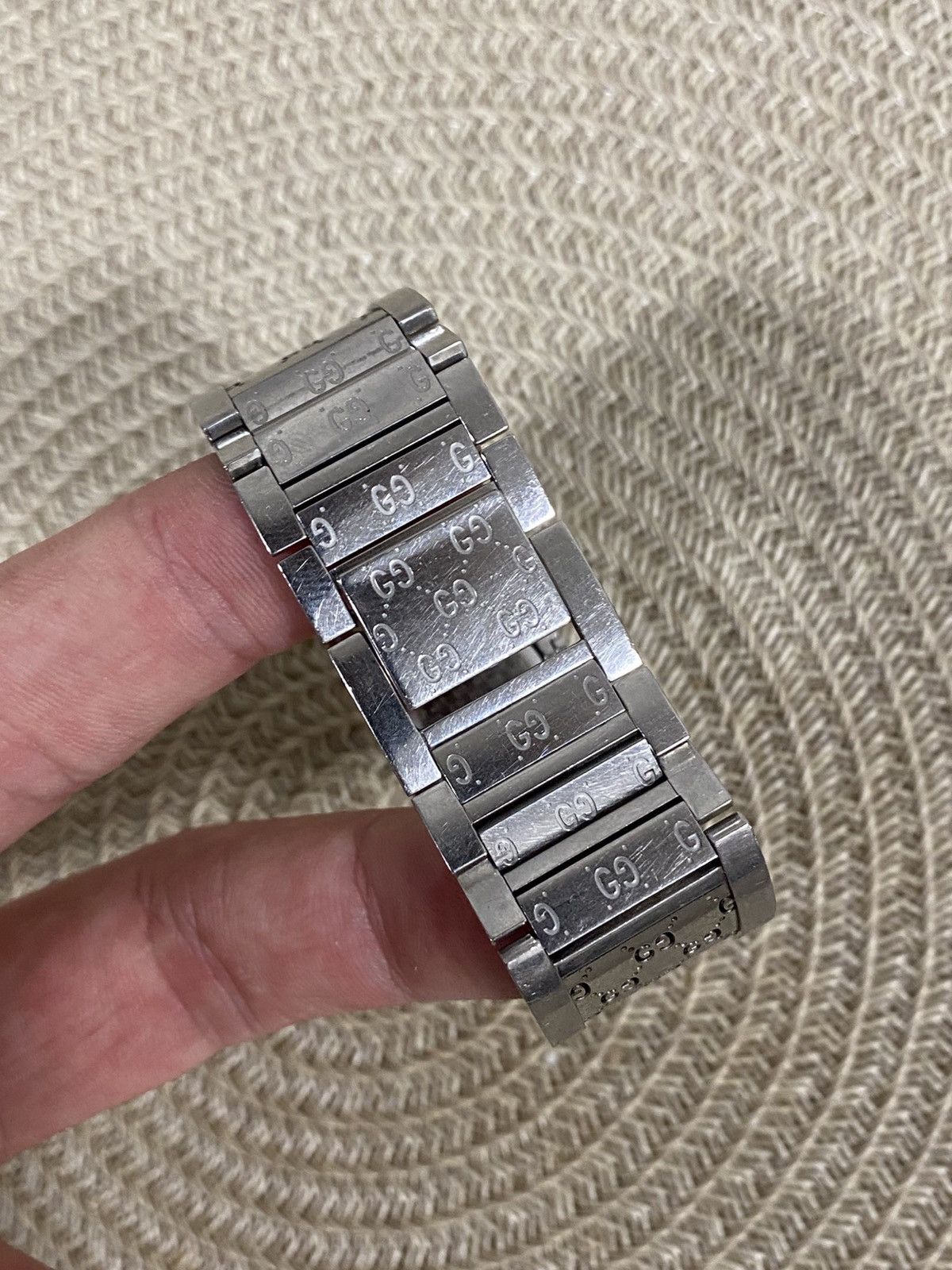 Gucci Vintage Gucci Twirl Watch Reversible Bangle Cuff GG Monogram Size ONE SIZE - 4 Thumbnail