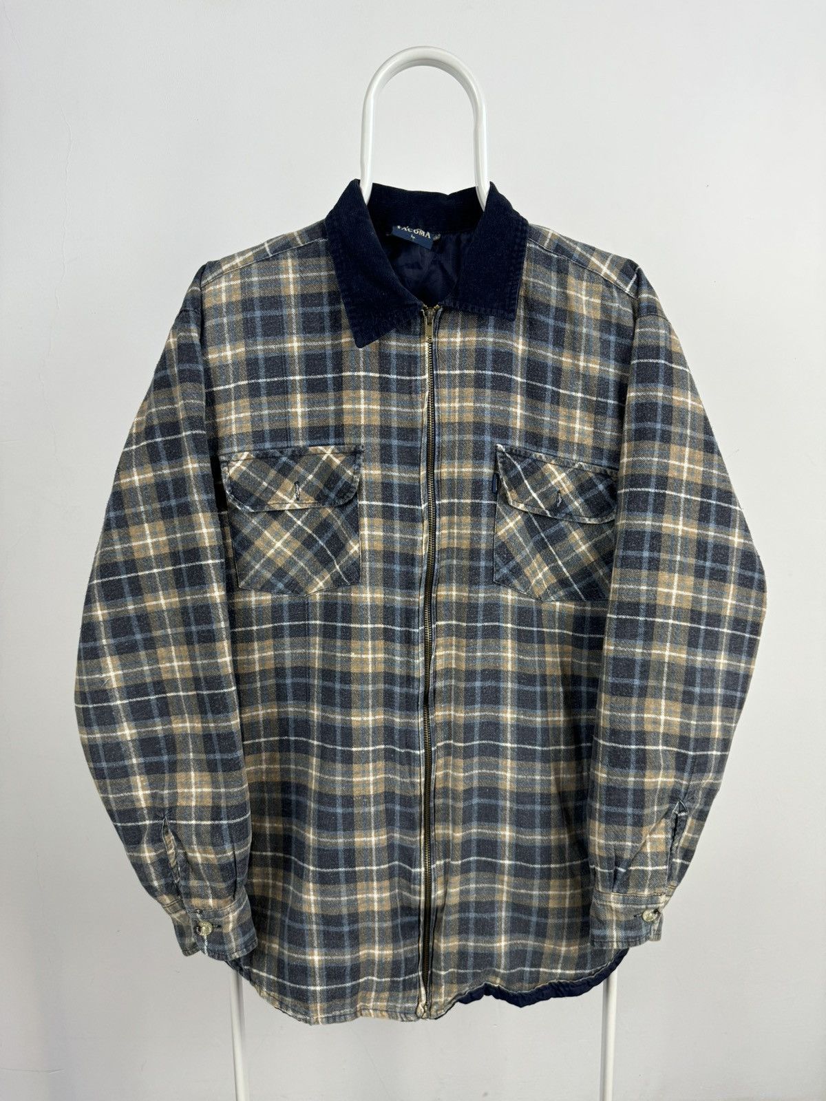 Vintage Vintage Tacoma Plaid Oversized Flannel Full Zip Overshirt Size US L / EU 52-54 / 3 - 1 Thumbnail