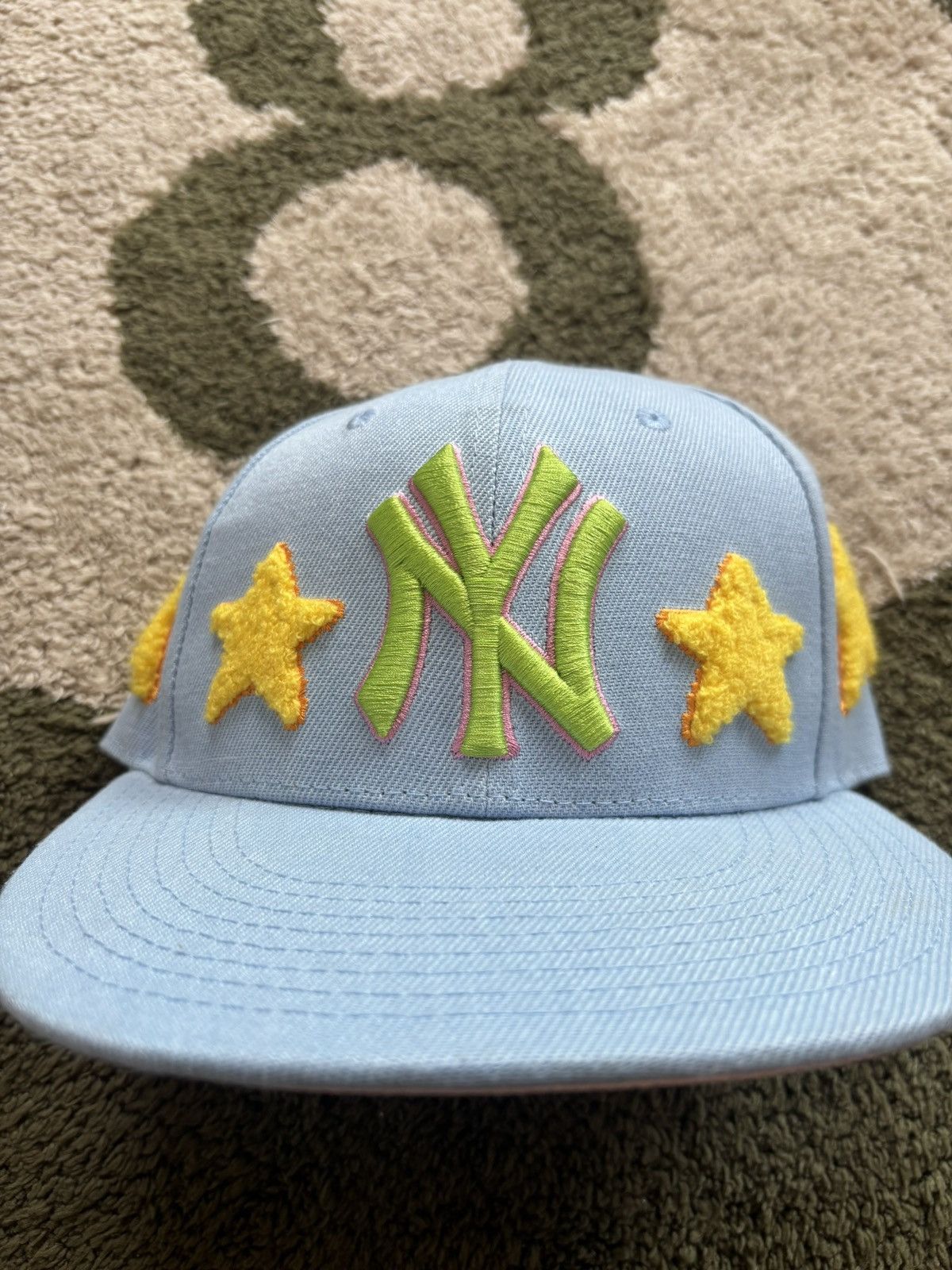 New York Yankees Yankees Fitted Hat w Embroidered Stars Size ONE SIZE - 2 Thumbnail