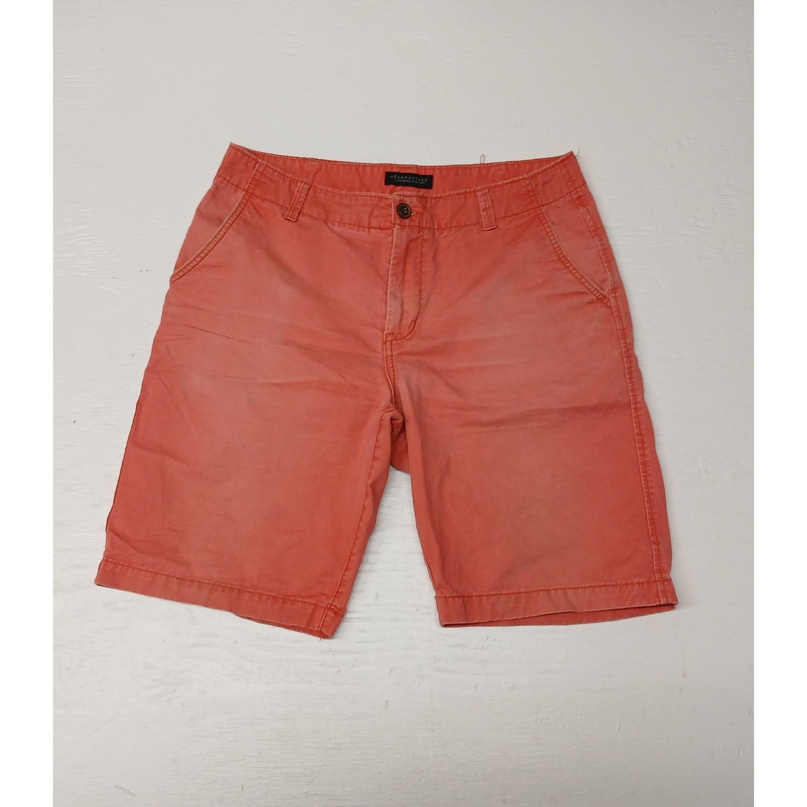 Aeropostale Aéropostale Red (33) Khaki Dress Casual Comfort Fit Shorts Size US 33 - 1 Thumbnail