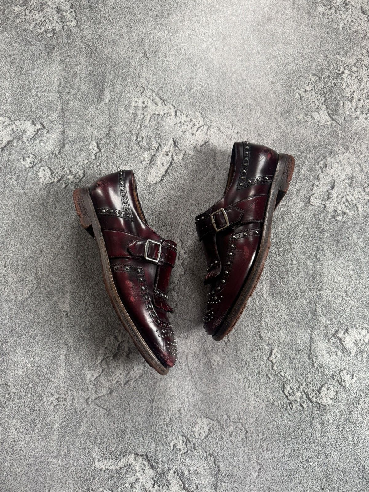 Church's Church’s Shanghai Leather Brogue Fringed Loafers monk shoes Size US 7.5 / IT 37.5 - 3 Thumbnail