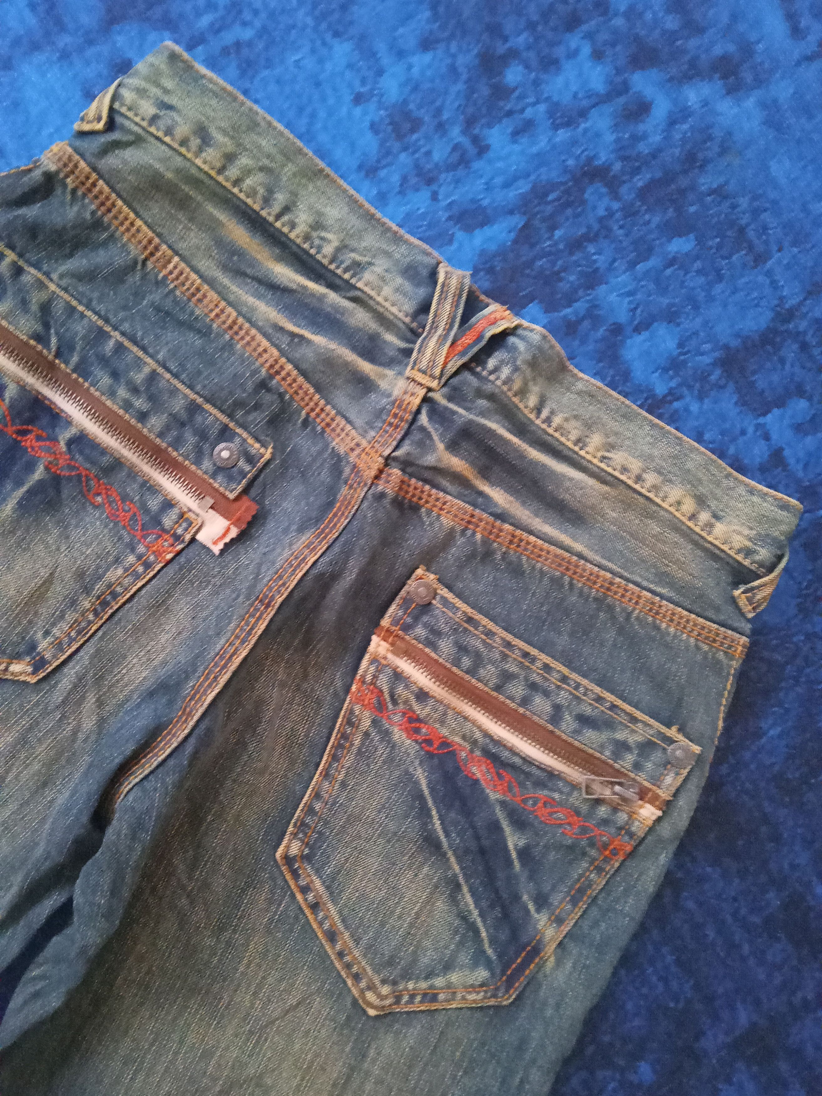 Japanese Brand Silver Moon Rusty Colour Design Shorts Jorts Jeans Size US 31 - 9 Thumbnail
