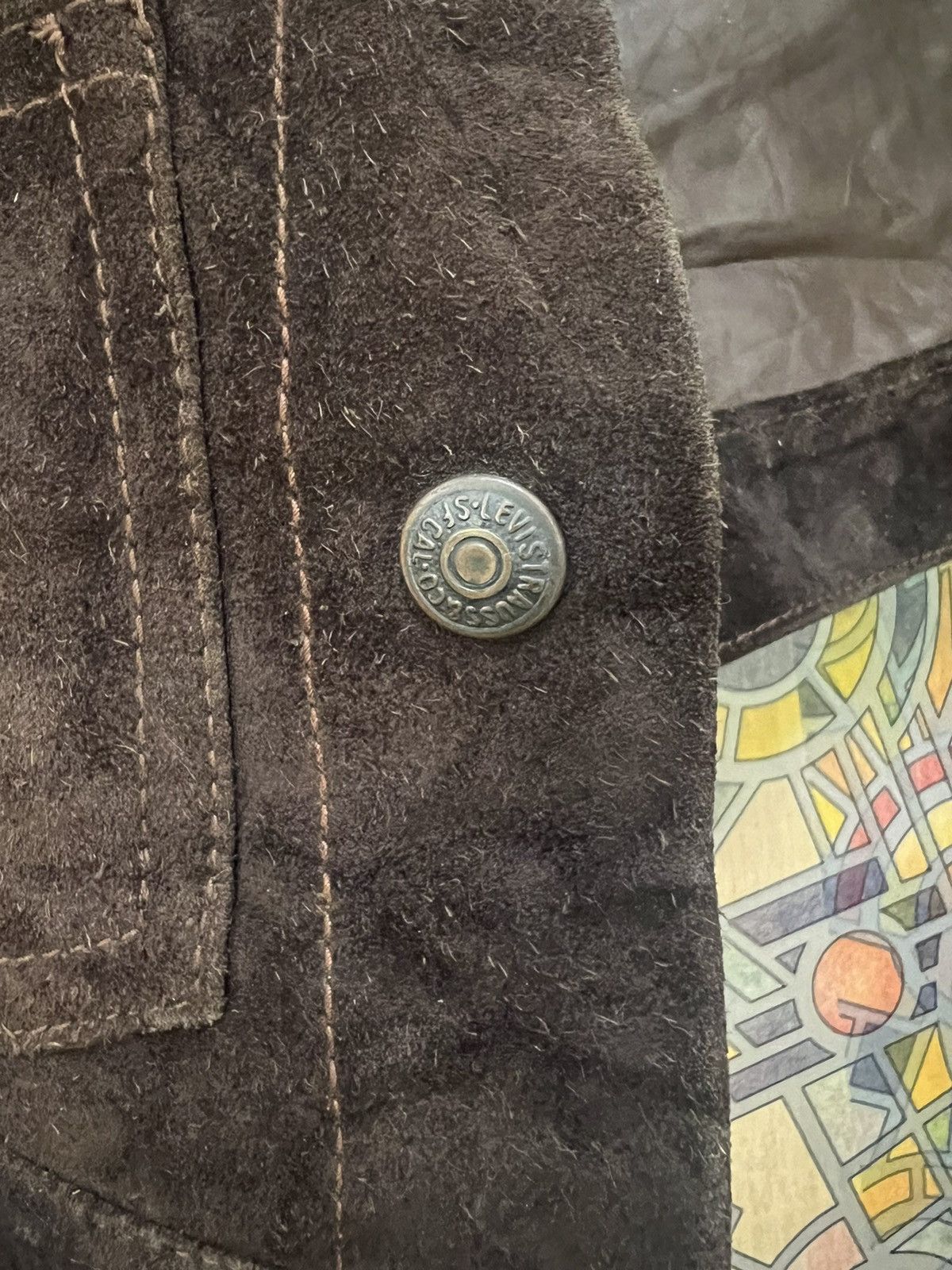 Japanese Brand × Levi's Levis Leather Jacket Size XS / US 0-2 / IT 36-38 - 11 Thumbnail