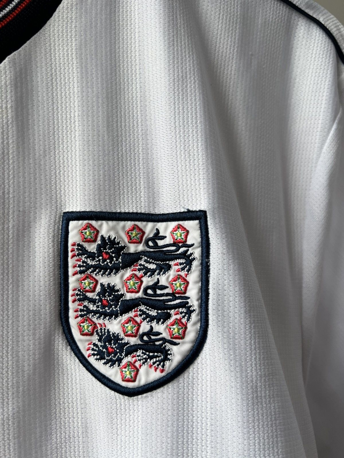 Umbro 1986 PROTOTYPE ENGLAND TEAM REMAKE SOCCER JERSEY SHIRT L Size US L / EU 52-54 / 3 - 7 Thumbnail