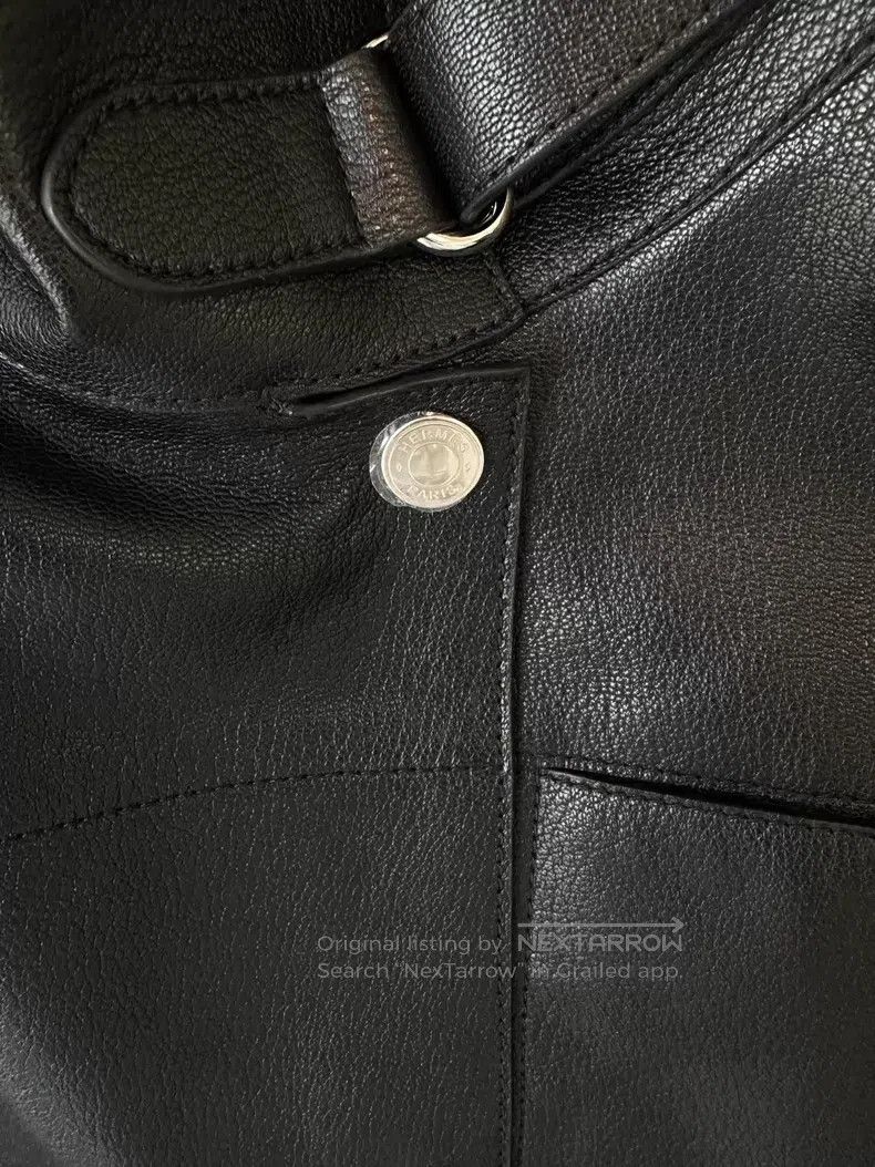 Hermes Hermes 2025 autumn/winter black leather jacket Size XS / US 0-2 / IT 36-38 - 6 Thumbnail