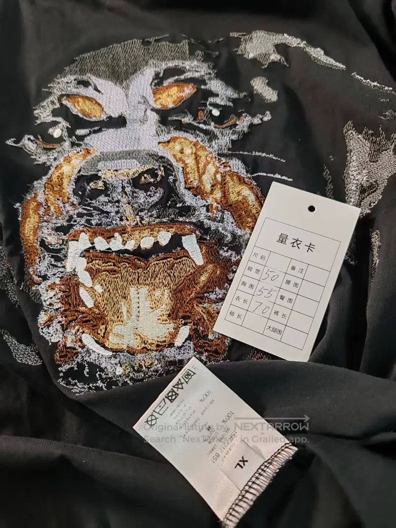 Givenchy Givenchy Embroidered Dog Head Short Sleeve Size US XL / EU 56 / 4 - 5 Thumbnail