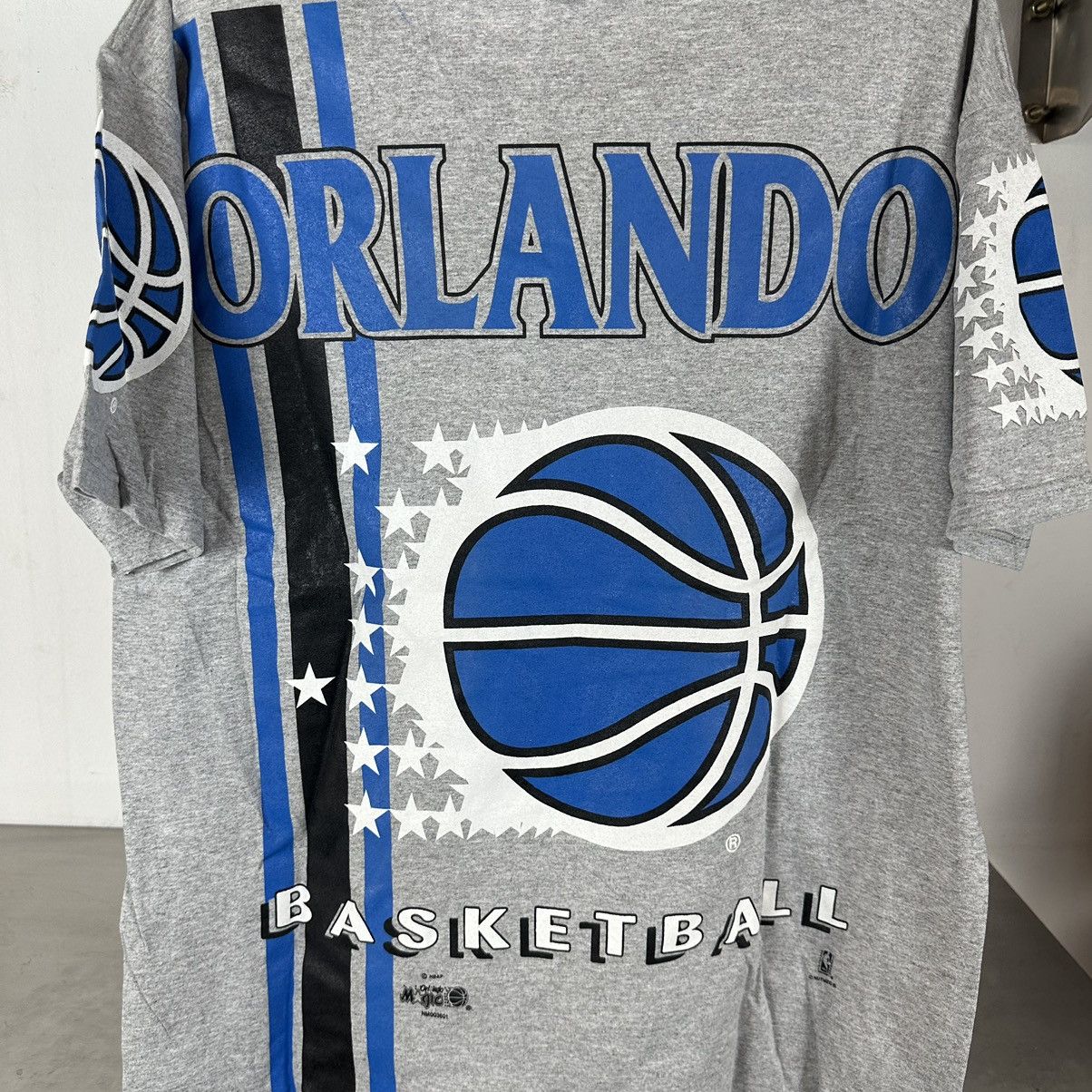 Lee × NBA × Vintage Vintage 90s Orlando Magic Basketball AOP NBA Large T-shirt Size US L / EU 52-54 / 3 - 4 Thumbnail