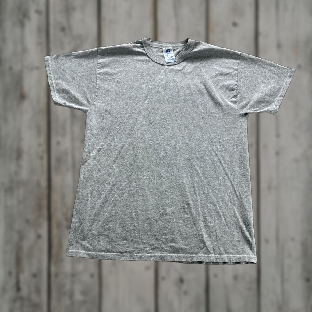Russell Athletic Russell Athletic Shirt Mens Medium Gray Blank NuBlend Crewneck Casual Tee Size US M / EU 48-50 / 2 - 1 Thumbnail