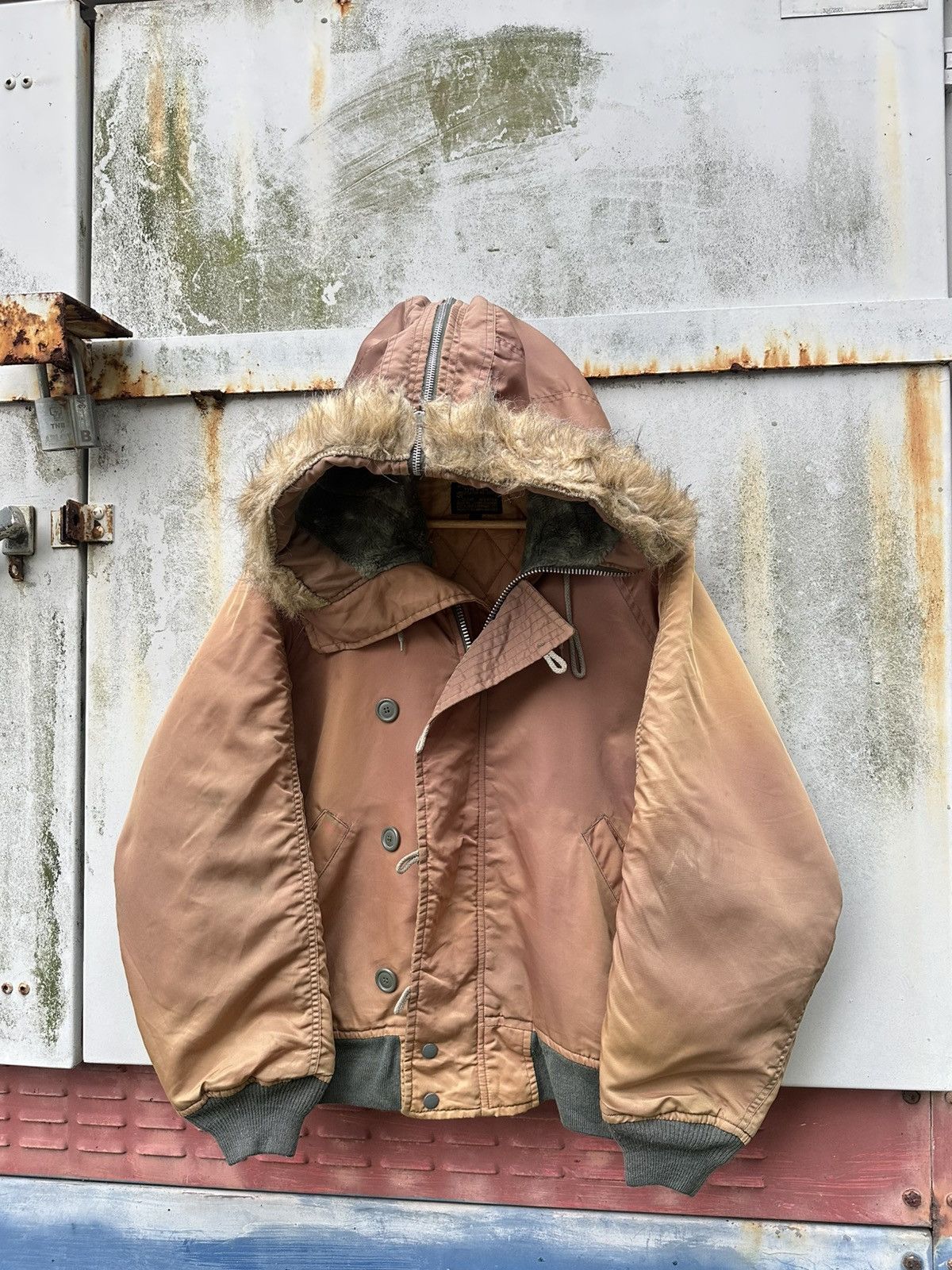 Vintage 👹Vintage THRASHED Faded N-2B Bomber Jacket Size US L / EU 52-54 / 3 - 1 Thumbnail