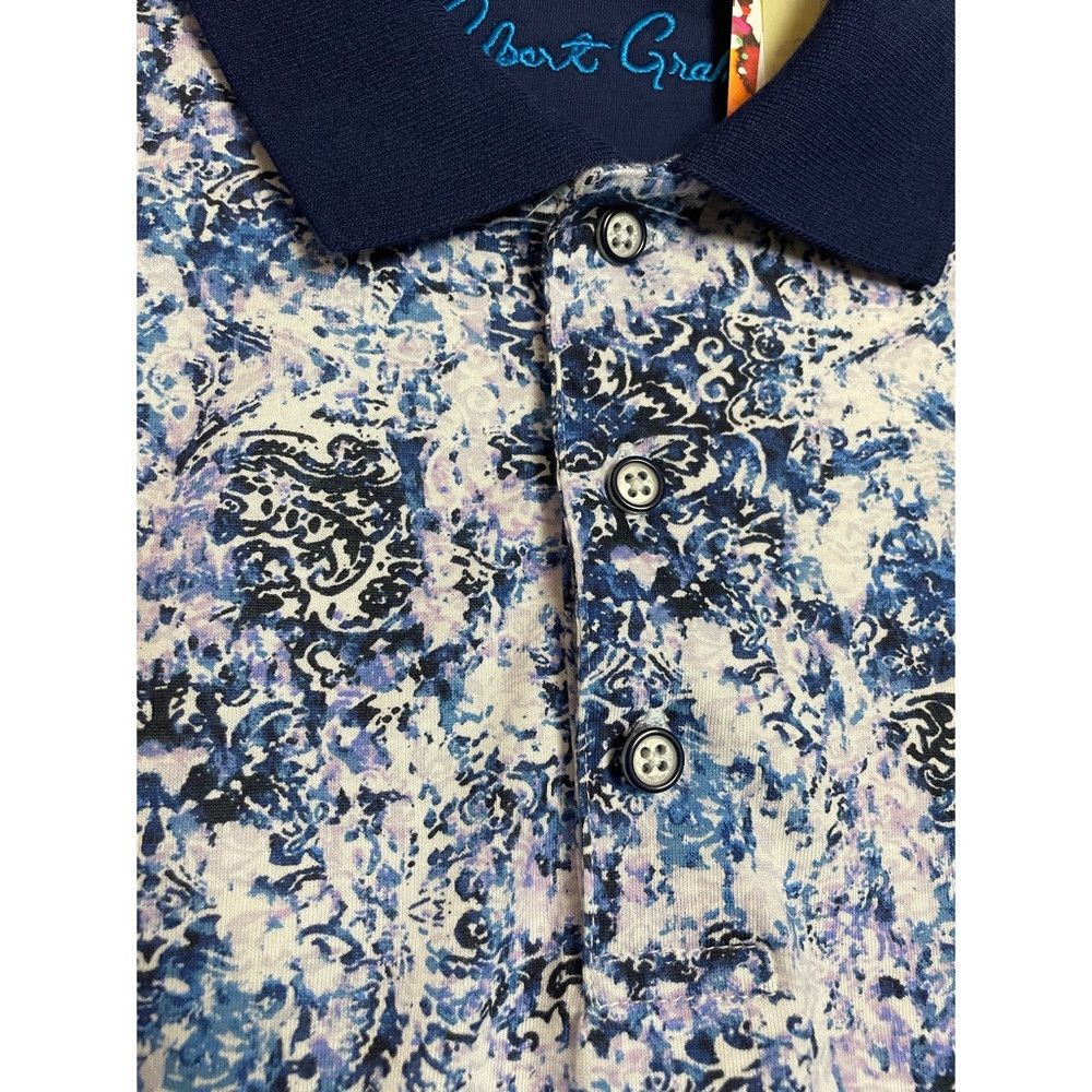 Robert Graham NWT New $158 Robert Graham Rainwater Blue Classic Fit Polo Size US S / EU 44-46 / 1 - 7 Thumbnail