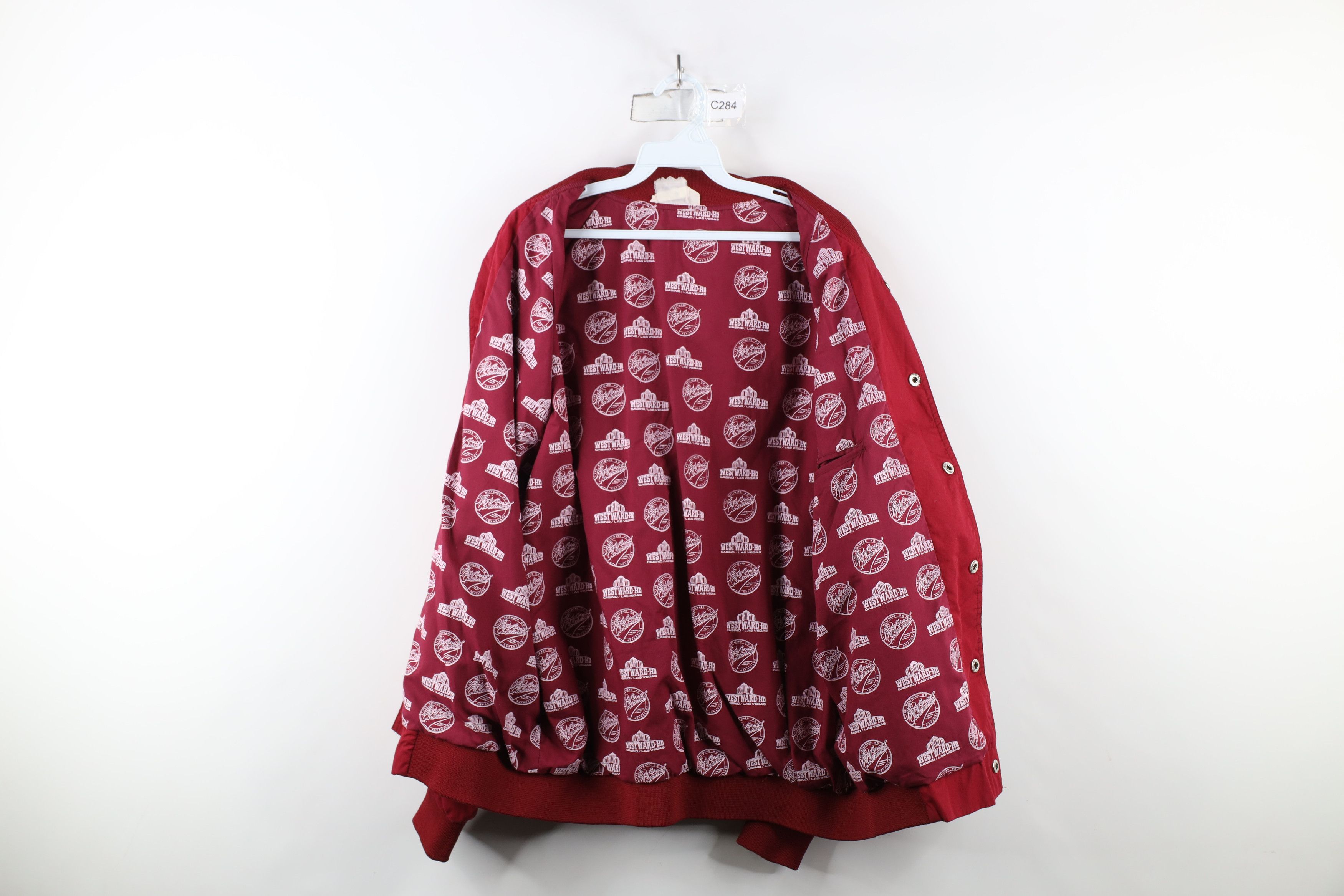 Vintage Vintage 90s Streetwear Westward Ho Casino Bomber Jacket Size US XL / EU 56 / 4 - 9 Thumbnail