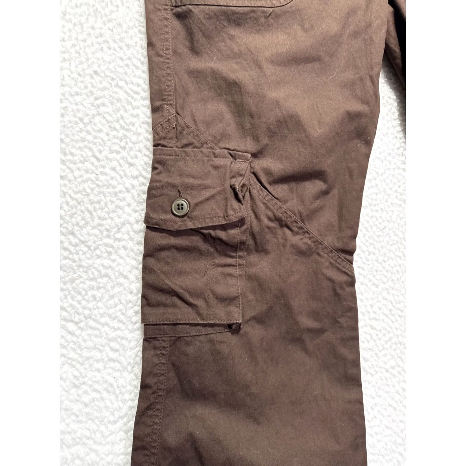 Vintage Molecule Cargo Pants Women’s Brown 2XL 36 in Waist Bootcut Canvas Cotton Size 2XL Regular Pants Mens Womens Boys Girls Size 40" / US 18 - 3 Thumbnail