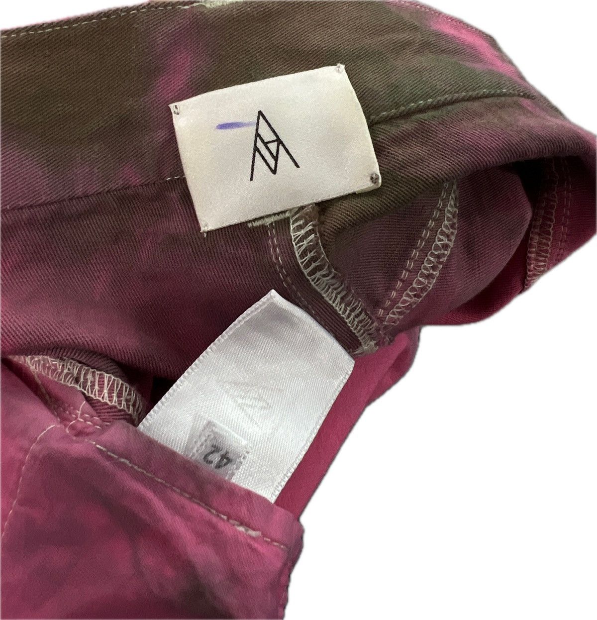 Other Designer Pink and Brown Linen Jeans Size US 32 / EU 48 - 6 Thumbnail