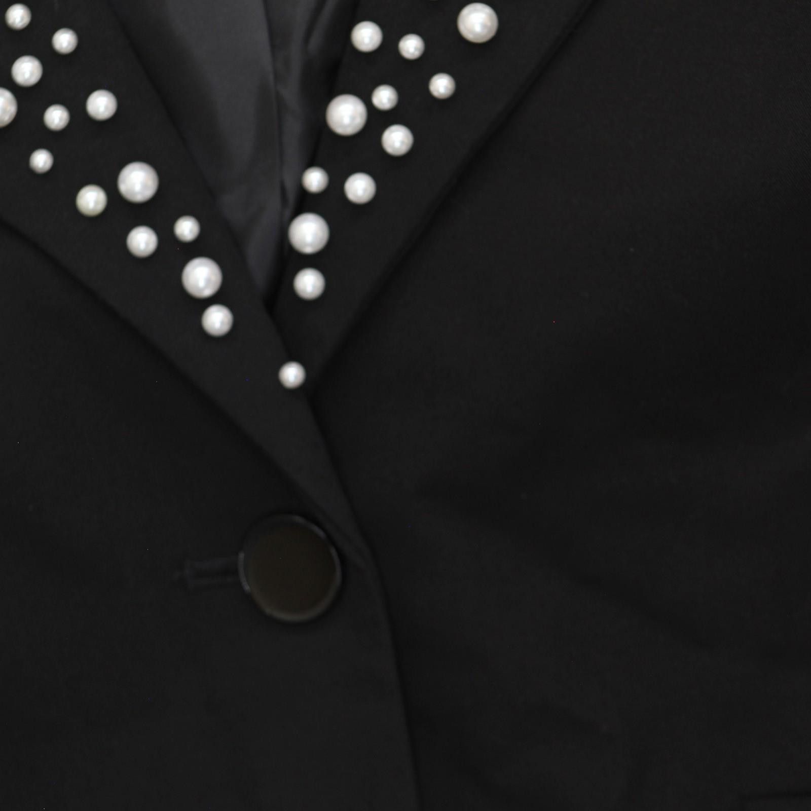 Karl Lagerfeld Nwt Karl Lagerfeld Paris 2-button Blazer Jacket Black 4 Size S / US 4 / IT 40 - 3 Thumbnail