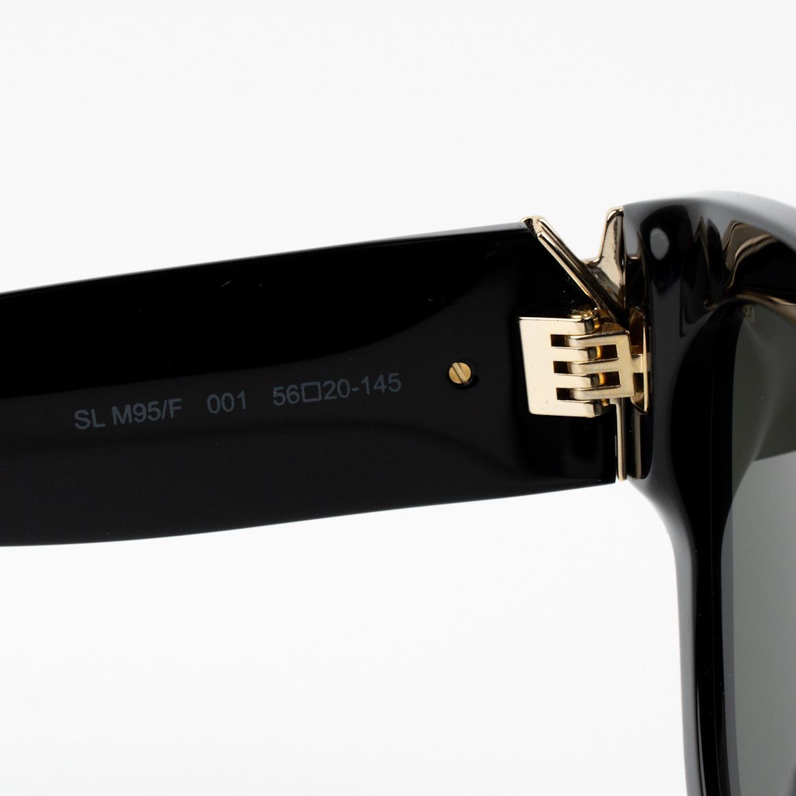 Saint Laurent Paris NEW Saint Laurent SLM95/F 001 Black Grey Women Sunglasses Size ONE SIZE - 6 Thumbnail