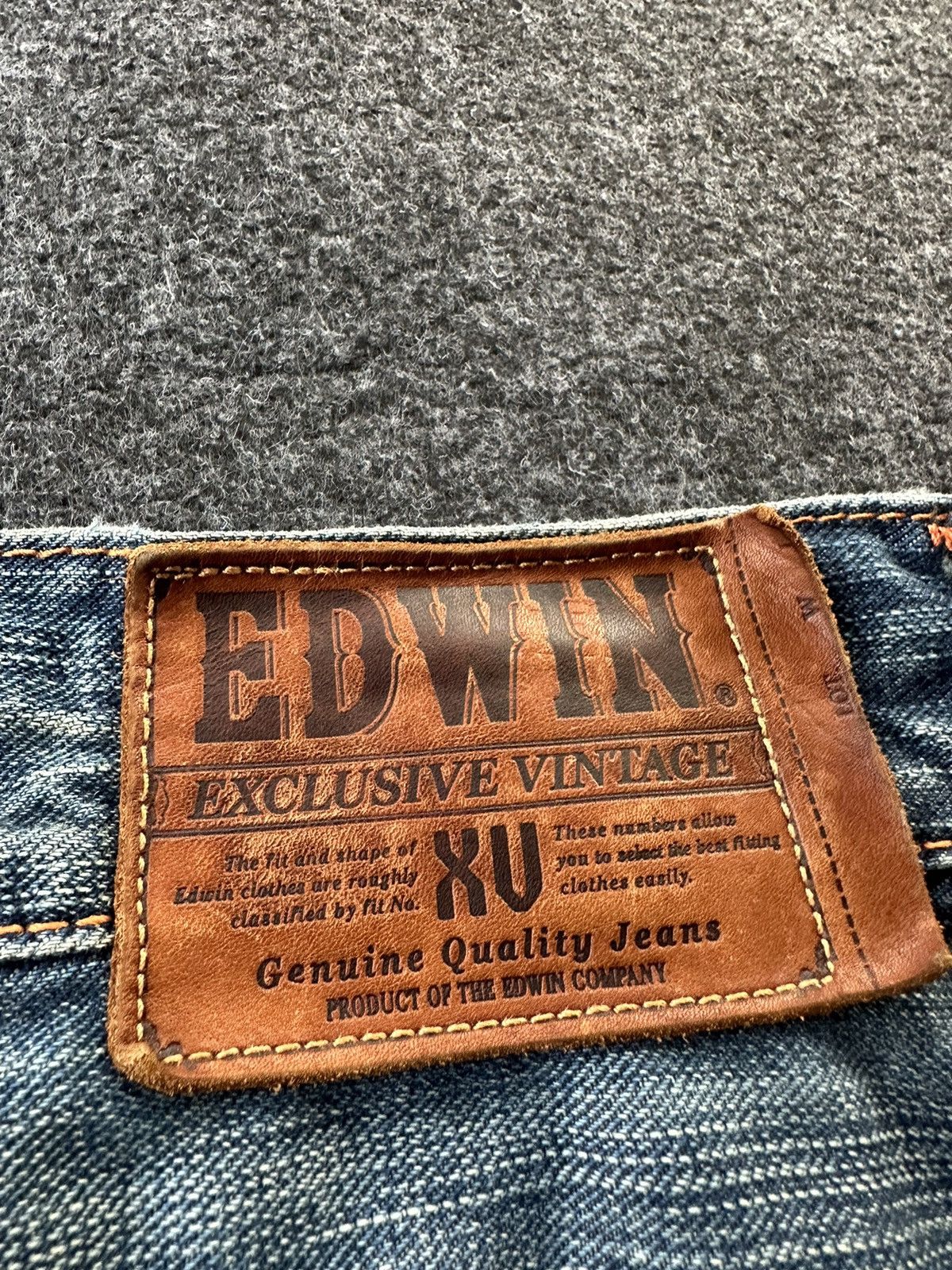 Edwin Edwin Exclusive Vintage Faded Washed Distressed Denim D187 Size US 34 / EU 50 - 19 Thumbnail