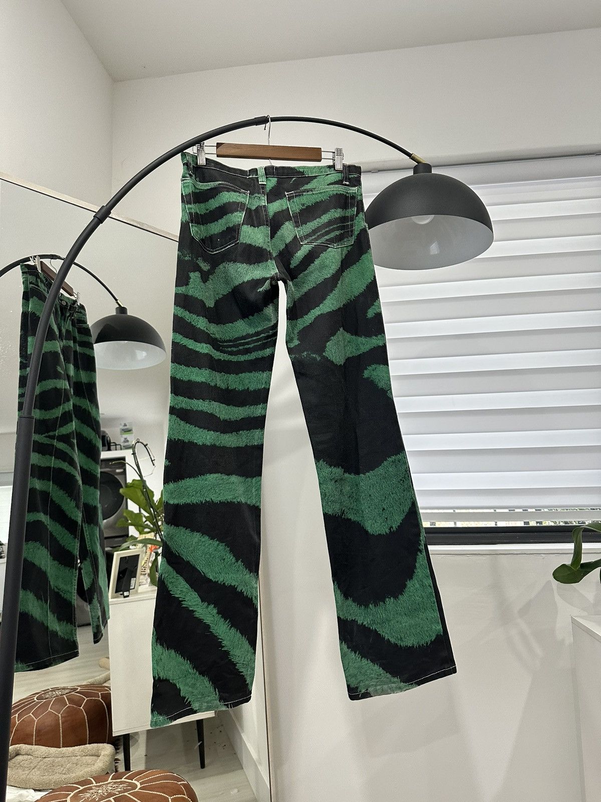 Roberto Cavalli Roberto Cavalli Runway Zebra Print Jeans Size 29" - 2 Thumbnail