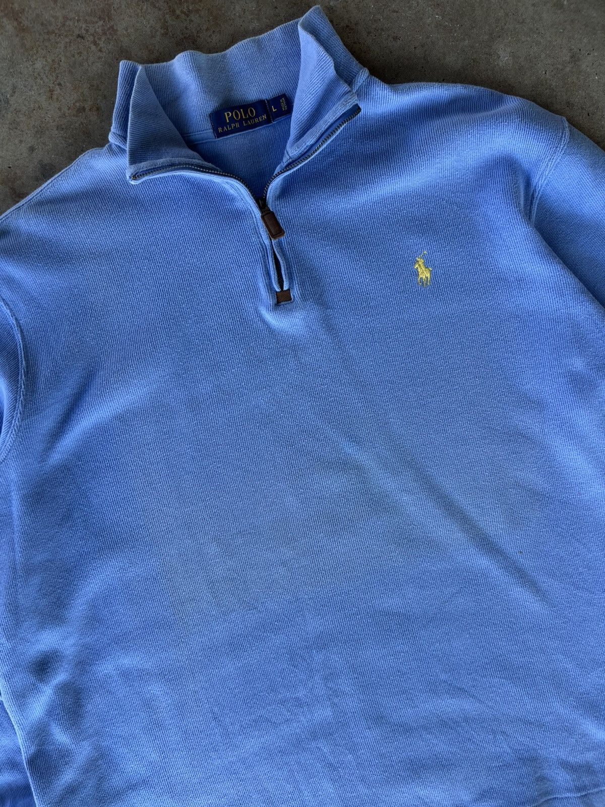 Polo Ralph Lauren Vintage Polo Ralph Quarter Zip Up Jacket Sweatshirt Hoodie Size US L / EU 52-54 / 3 - 3 Thumbnail
