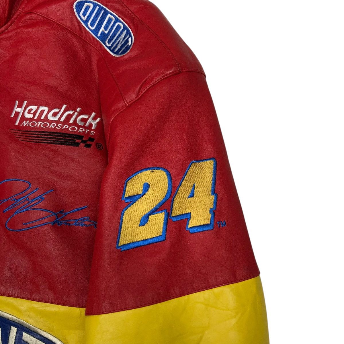Jimi Hendrix 🔥VINTAGE GENUINE LEATHER JACKET BOMBER DUPONT HENDRIK USA Size US L / EU 52-54 / 3 - 15 Thumbnail