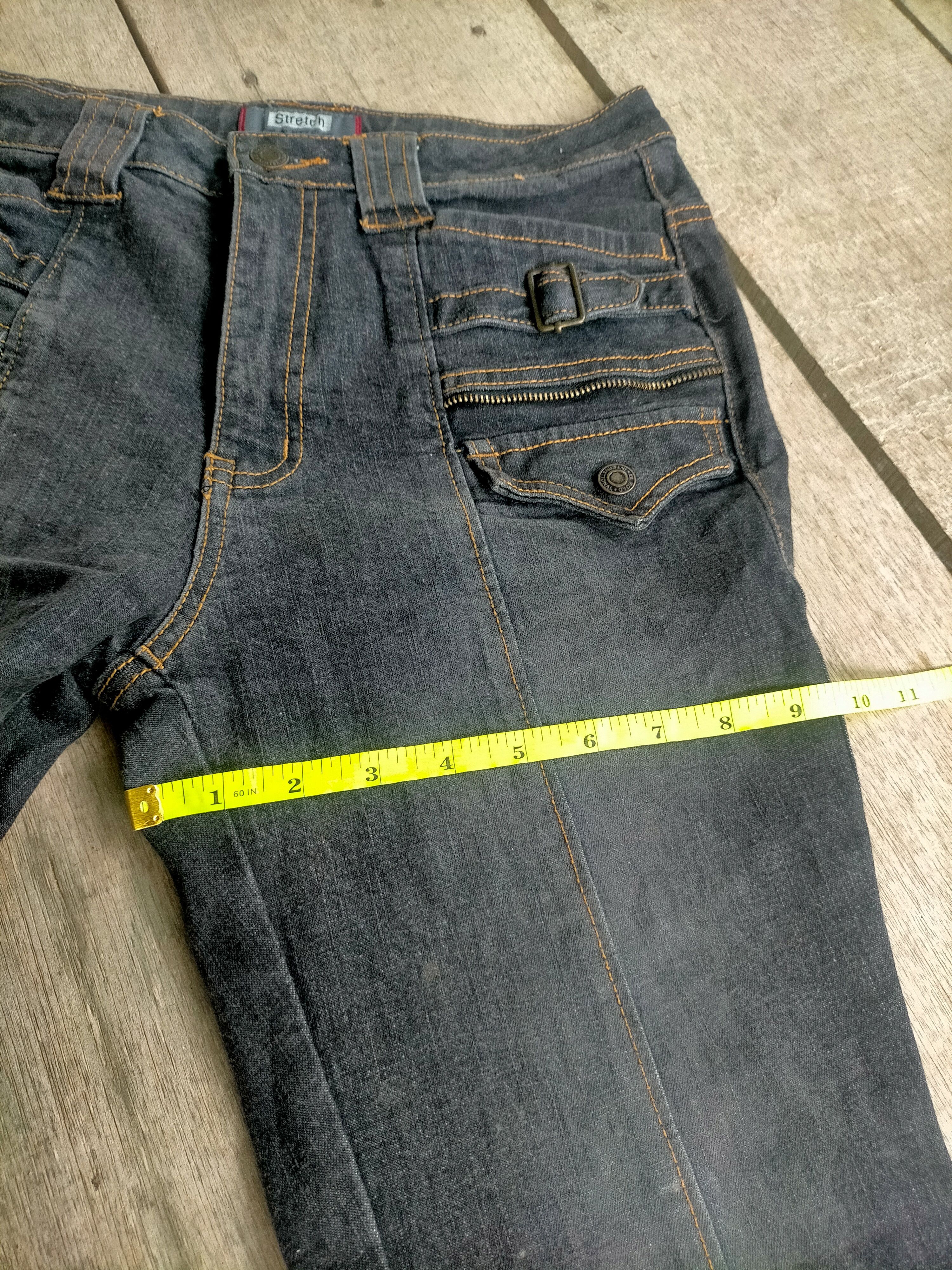 If Six Was Nine × Tornado Mart 🔥 Mudwash 🔥 Flare Stretch Double Leg Jeans Size US 28 / EU 44 - 10 Thumbnail