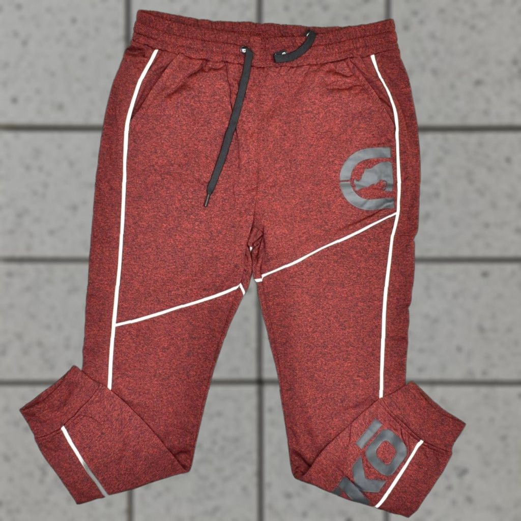 Ecko Unltd. Ecko Unltd. Men Jogger Pants XL Red Drawstring Polyester Tapered Front Flat 28in Inseam Skinny Sweat/Skinnny? Size US 36 / EU 52 - 1 Thumbnail