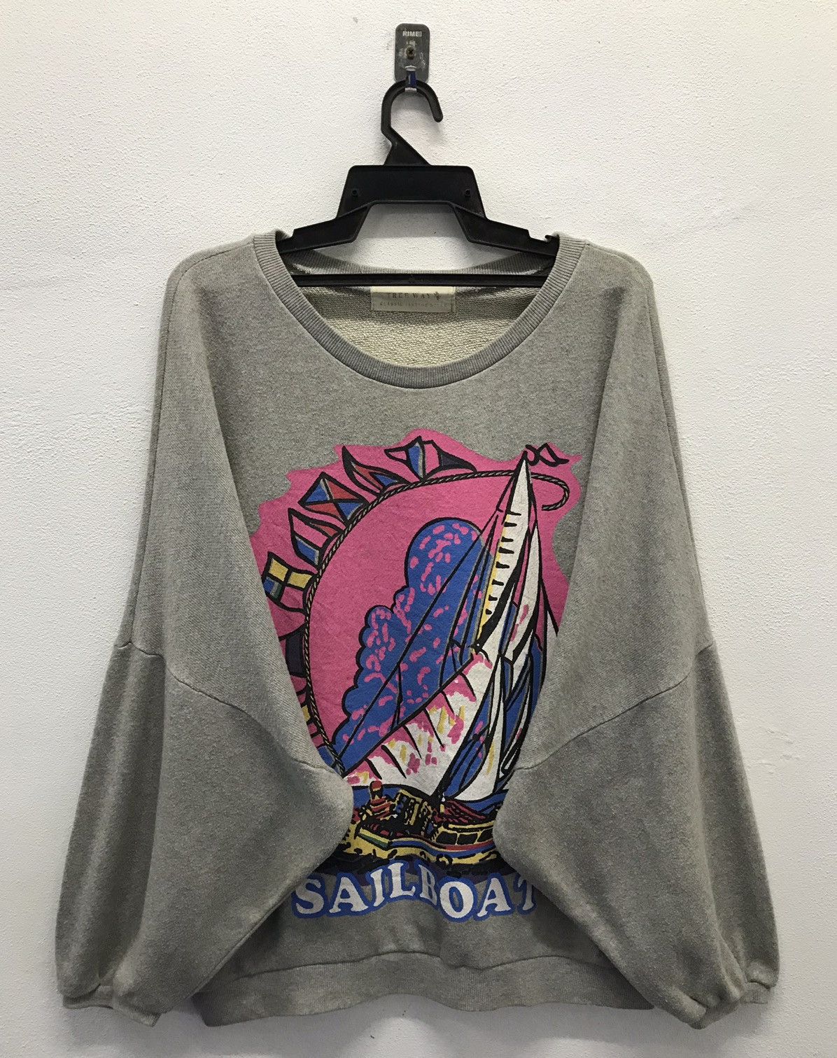 Vintage Vintage Tree Way Classic Vintage Style Sailboat Sweatshirt Size US XXL / EU 58 / 5 - 1 Thumbnail
