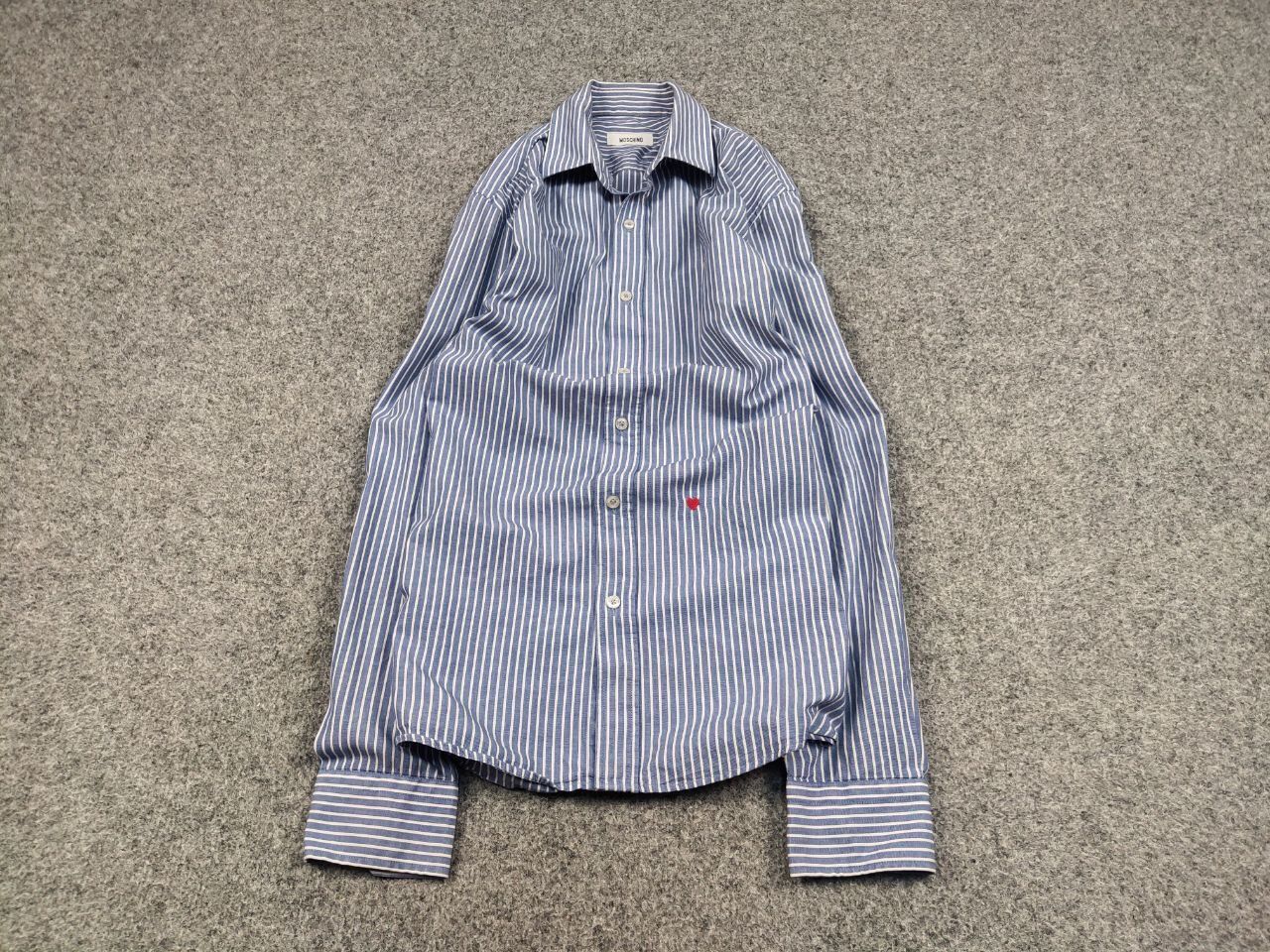 Moschino Moschino Design Casual Striped Minimalist Logo Button Shirt Size US M / EU 48-50 / 2 - 2 Thumbnail