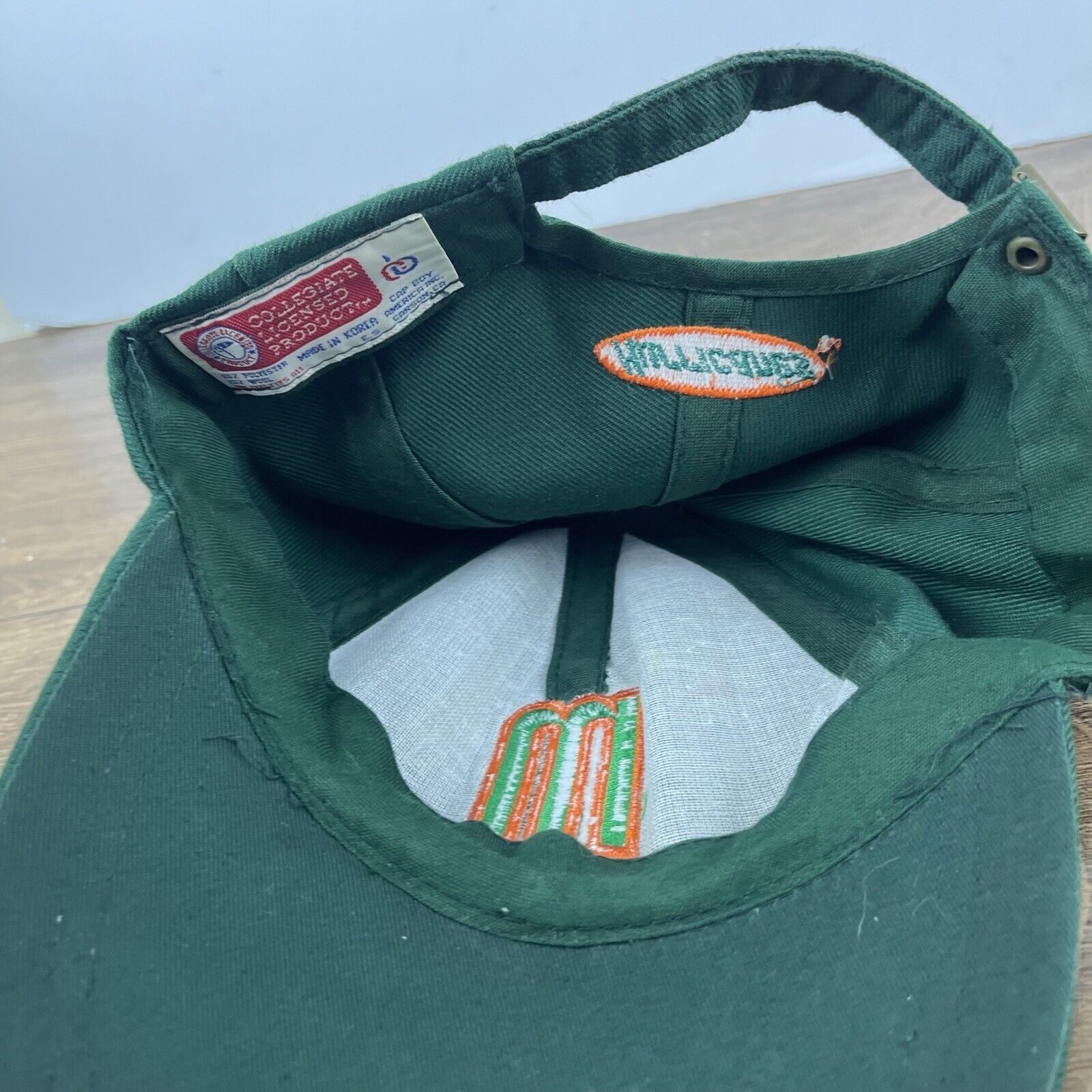 Other Vintage Miami Hurricanes Hat Green NCAA Cap Adjustable Green Size ONE SIZE - 14 Thumbnail
