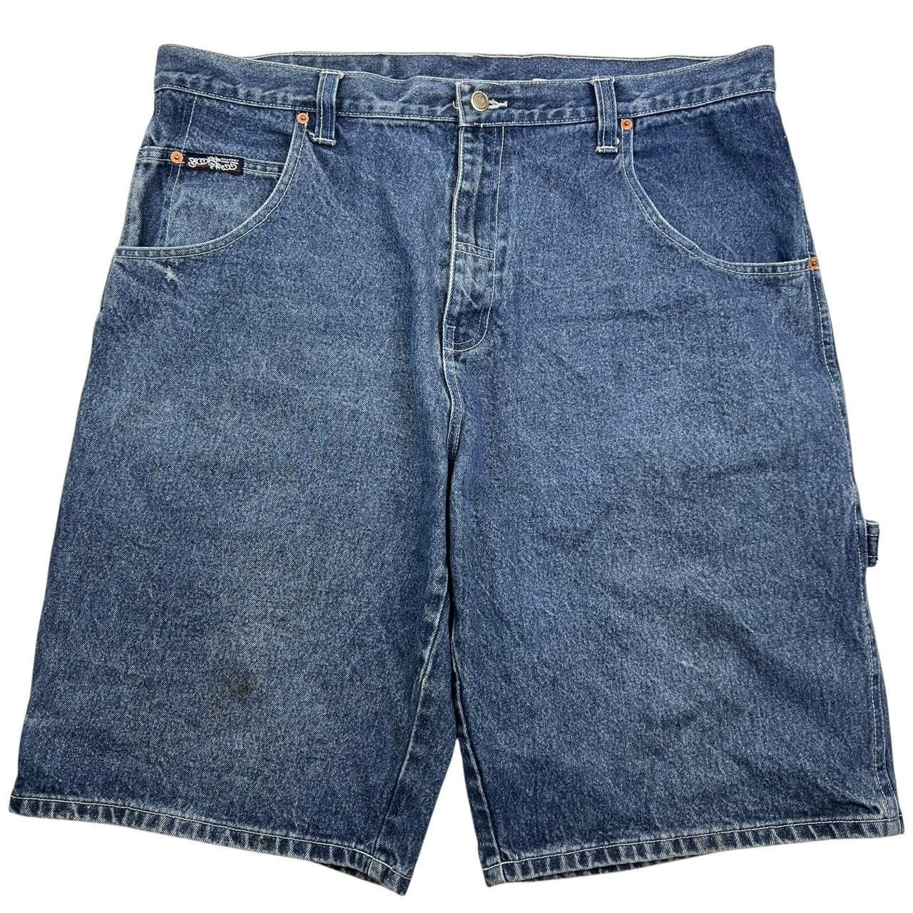 Other Vintage Brooklyn Krew Denim Baggy Shorts / Jorts - Waist 40 Size US 40 / EU 56 - 2 Thumbnail
