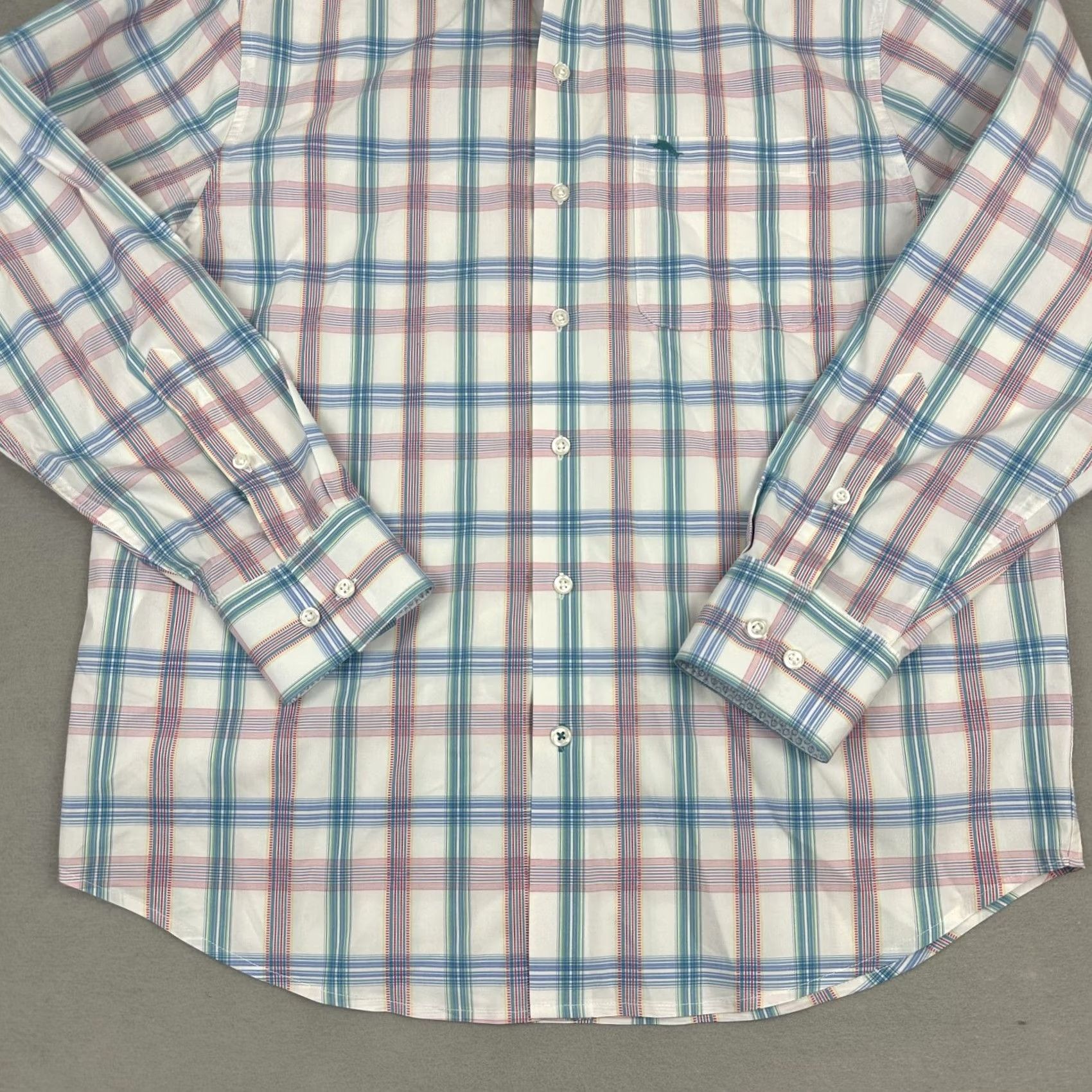 Tommy Bahama Tommy Bahama Shirt Men Medium Green Plaid Button Up Pockets Sarasota Stretch M Size US M / EU 48-50 / 2 - 3 Thumbnail