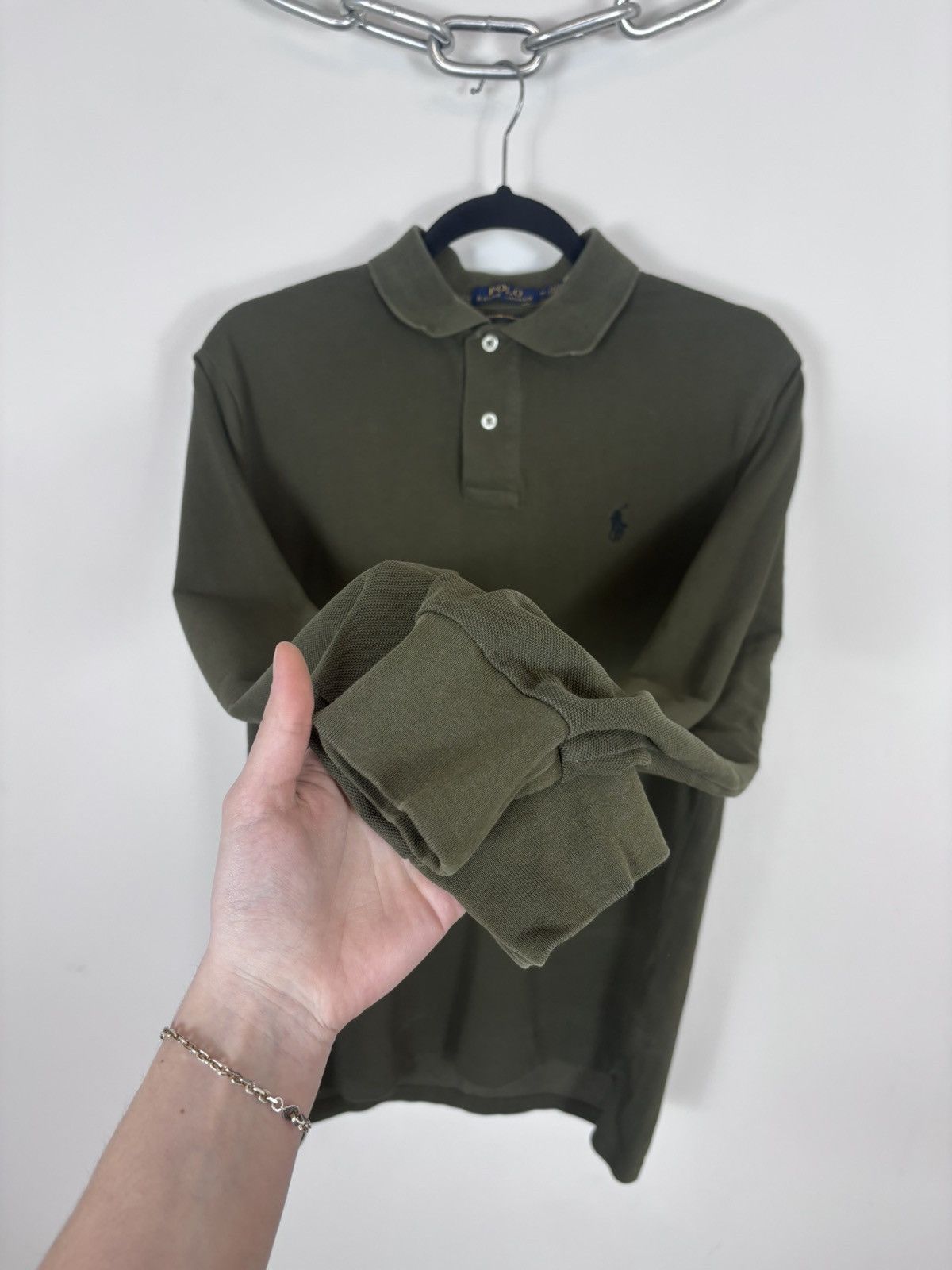 Polo Ralph Lauren Polo Ralph Lauren Men’s Olive Green Long Sleeve Polo Shirt Size US M / EU 48-50 / 2 - 9 Thumbnail