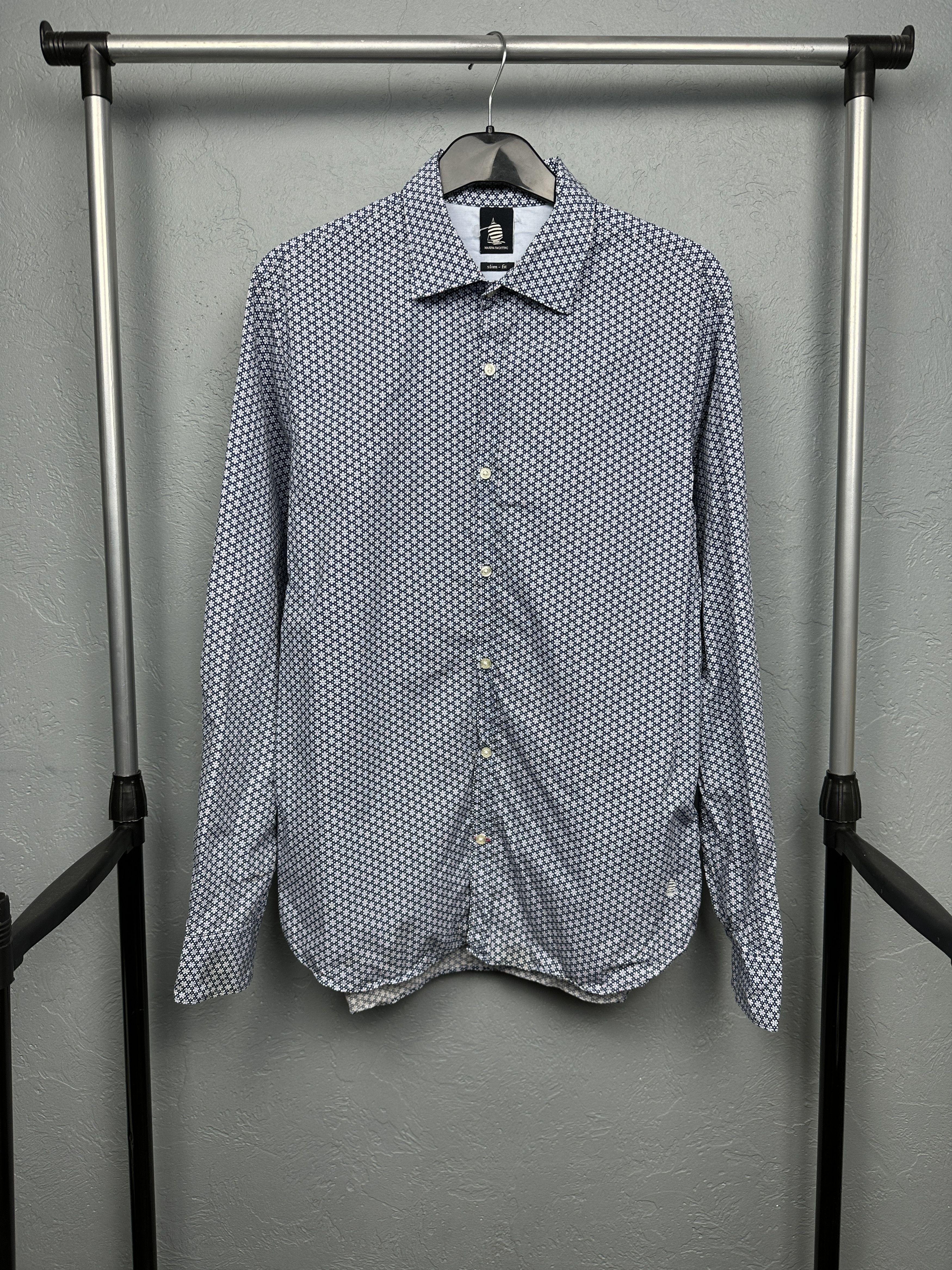 Designer Marina Yachting Mens Long Sleeve Shirt Size US L / EU 52-54 / 3 - 1 Thumbnail