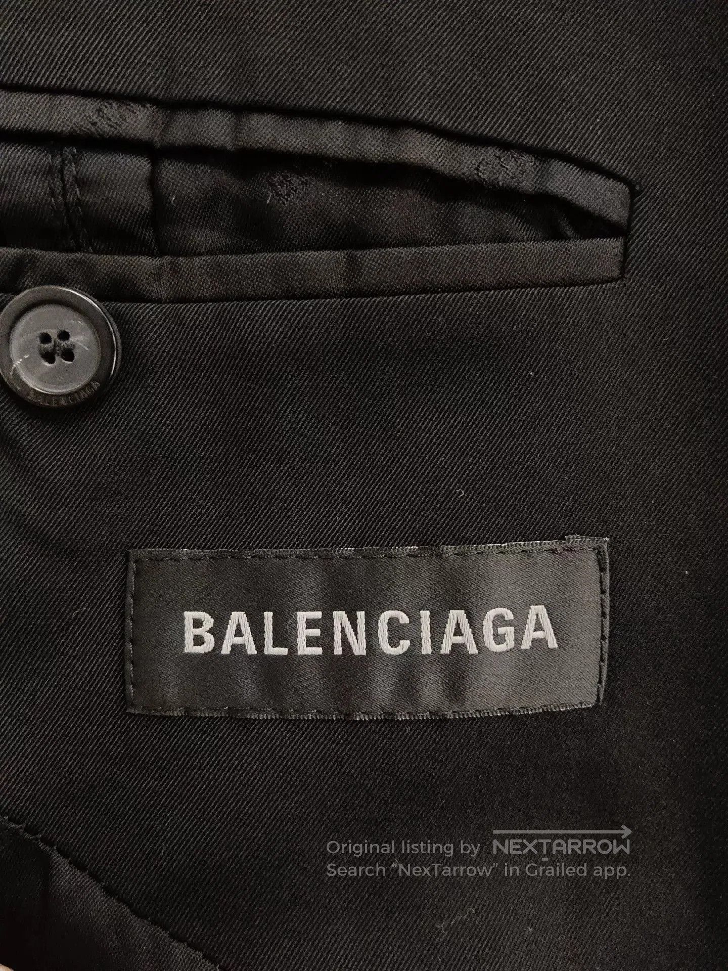 Balenciaga balenciaga classic logo black trench coat. Size US S / EU 44-46 / 1 - 4 Thumbnail