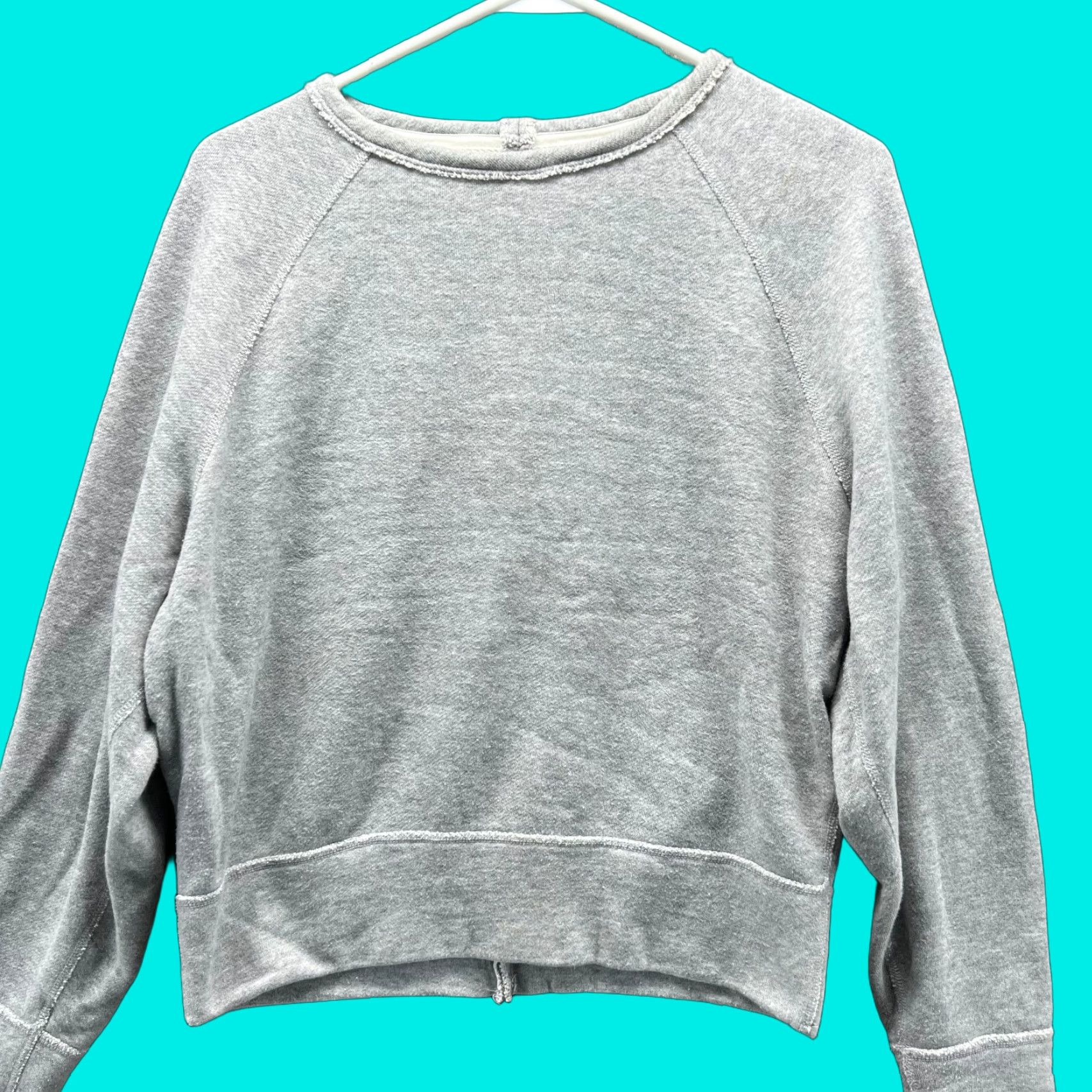 Rag & Bone Rag & Bone Sweater Women Small Gray Pullover Crewneck Cotton Fleece Logo, All Seasons, Regular Fit, Machine Washable, Casual, Formal, Workwear, - 9 Size S / US 4 / IT 40 - 1 Thumbnail