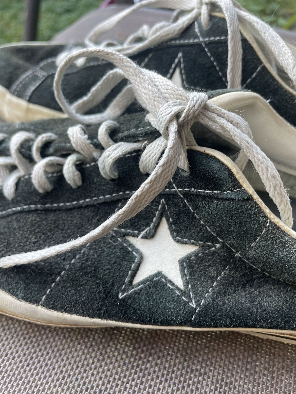 Converse RARE Vintage 80s/90s Converse One Star Black Suede Nirvana 9 Size US 9 / EU 42 - 9 Thumbnail