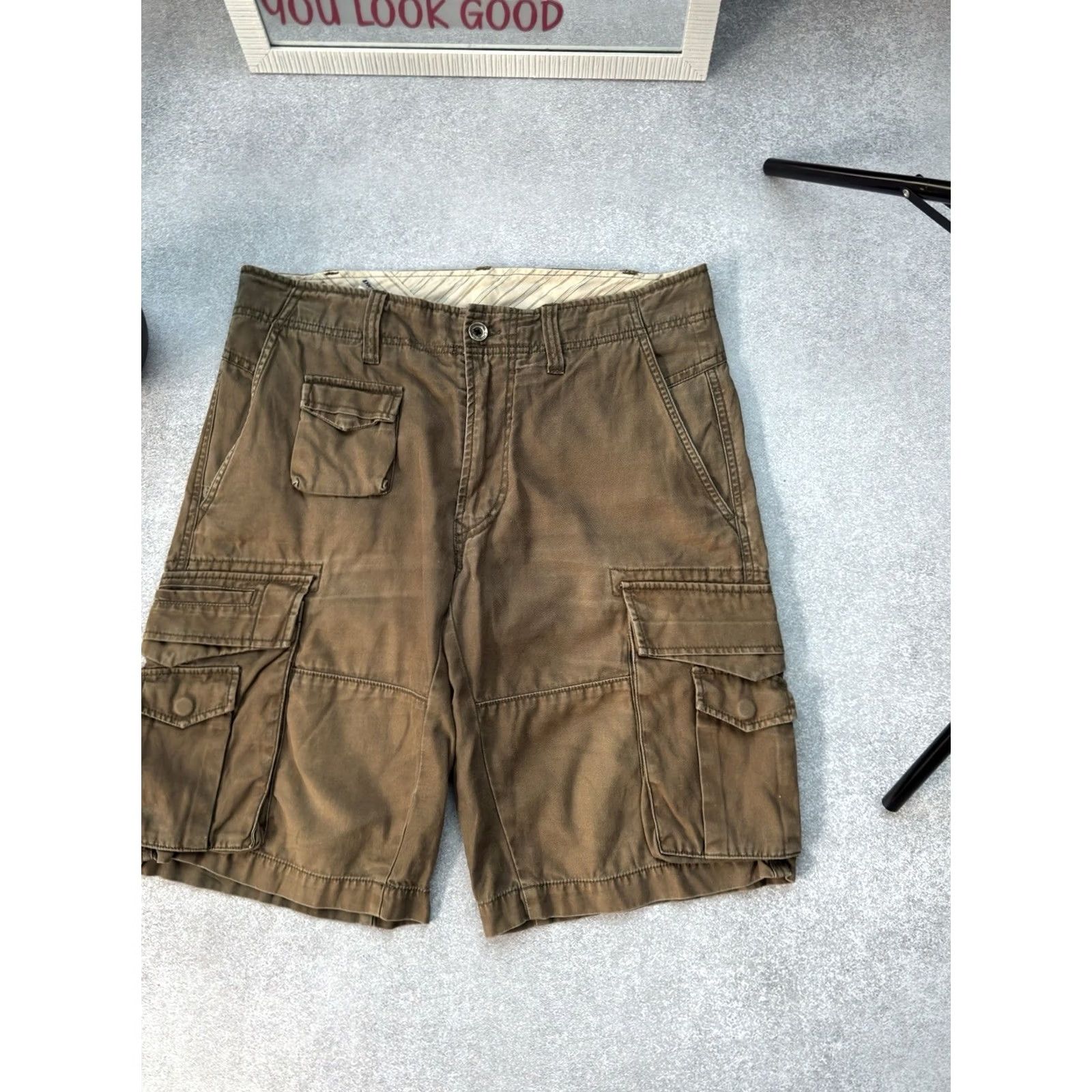 Diesel VINTAGE Diesel Cargo Shorts Men M Brown 90s Retro Y2K Streetwear Hip Hop Urban USA City Size US 31 - 3 Thumbnail
