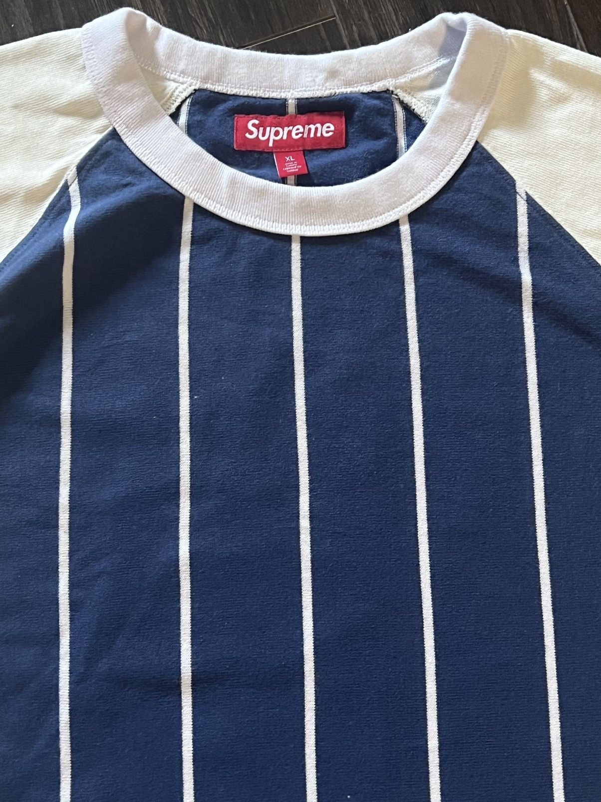 Supreme Supreme Striped Raglan XL Size US XL / EU 56 / 4 - 3 Thumbnail