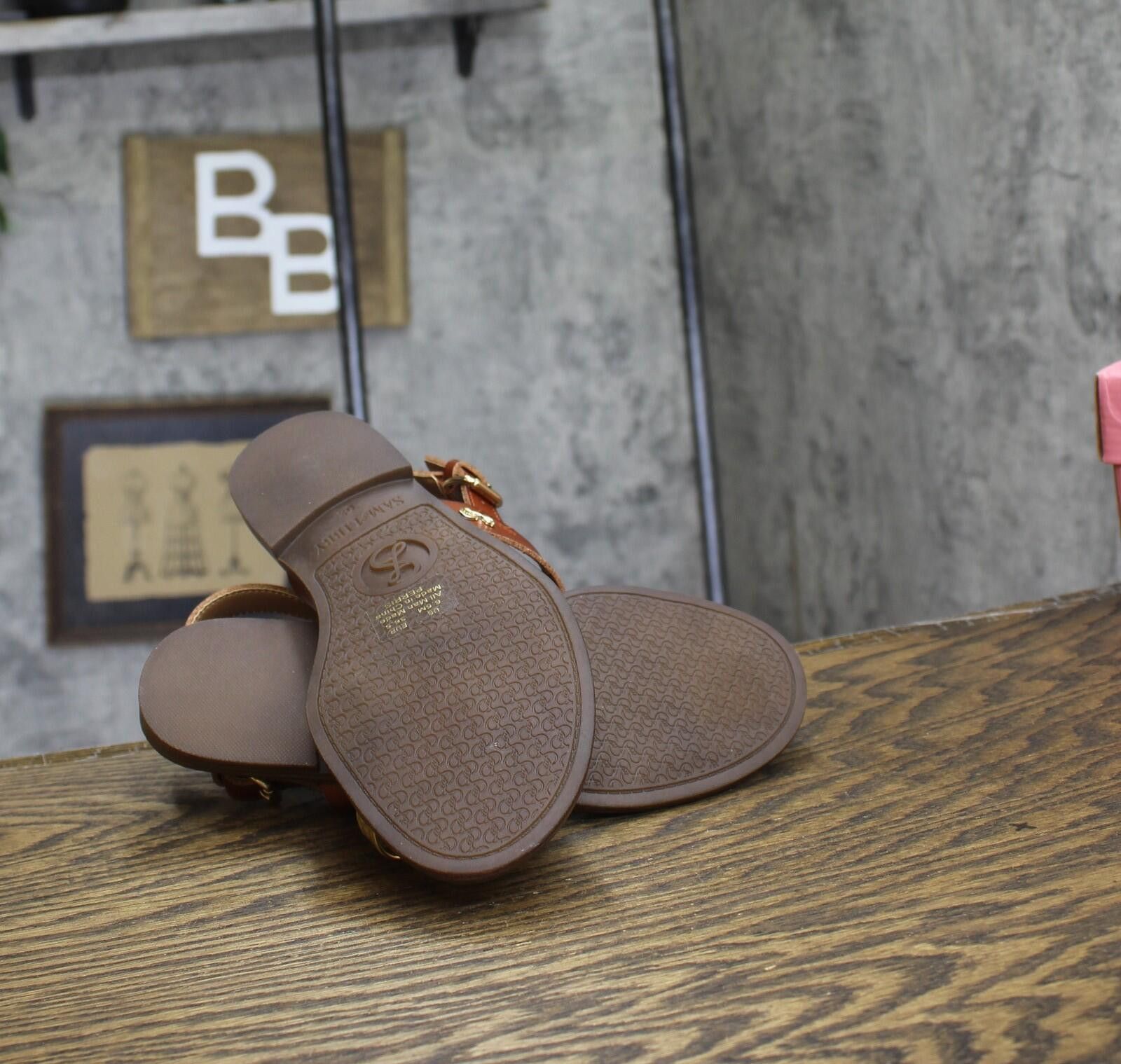 Other Nwt Sam & Libby Flat Sandal J5247s1200 Amber Brown 6.5m Size US 6.5 / IT 36.5 - 5 Thumbnail