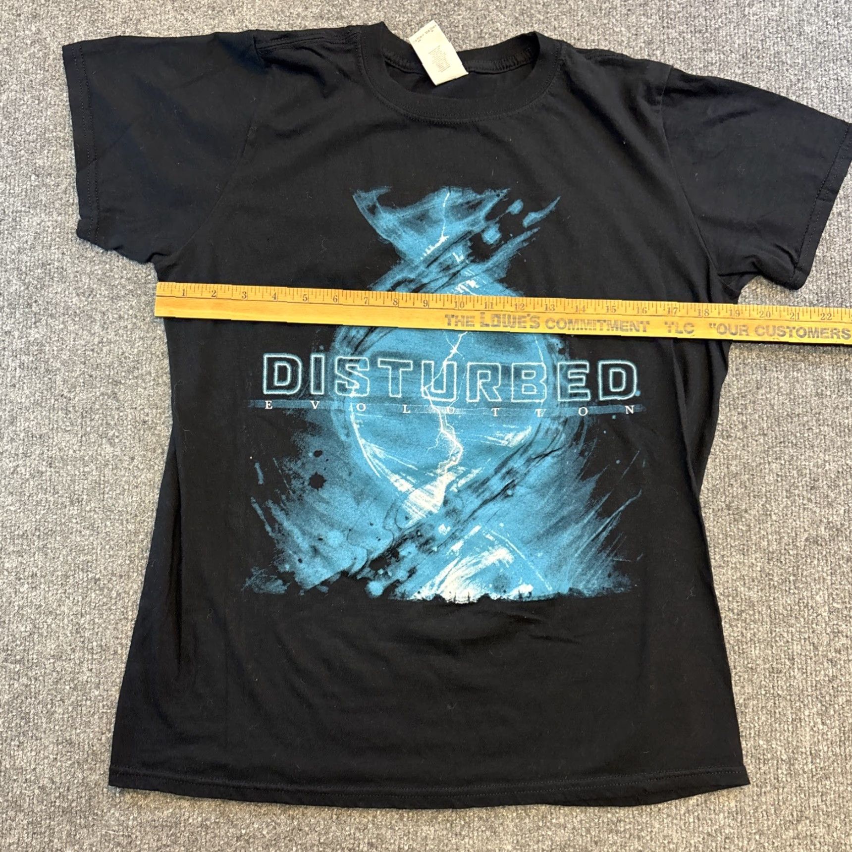 Gildan VINTAGE Disturbed 2019 Evolution Tour T Shirt Men’s M Black Graphic Tour Dates Mens Size US M / EU 48-50 / 2 - 4 Thumbnail