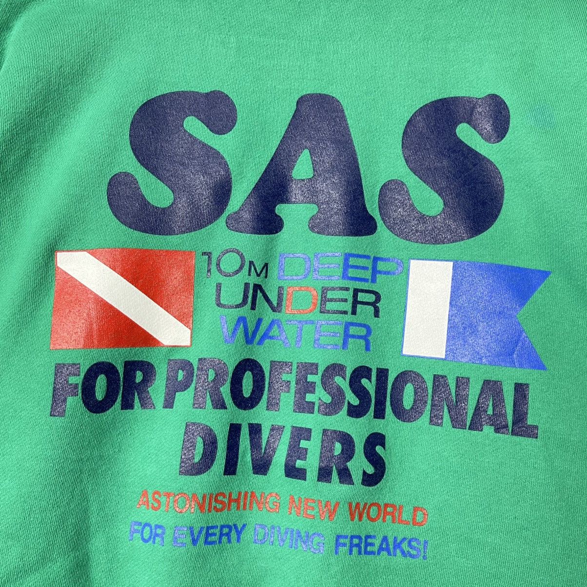 Vintage Vintage SAS Scuba Diving Crewneck Sweatshirt (Made in Japan) Size US M / EU 48-50 / 2 - 2 Thumbnail
