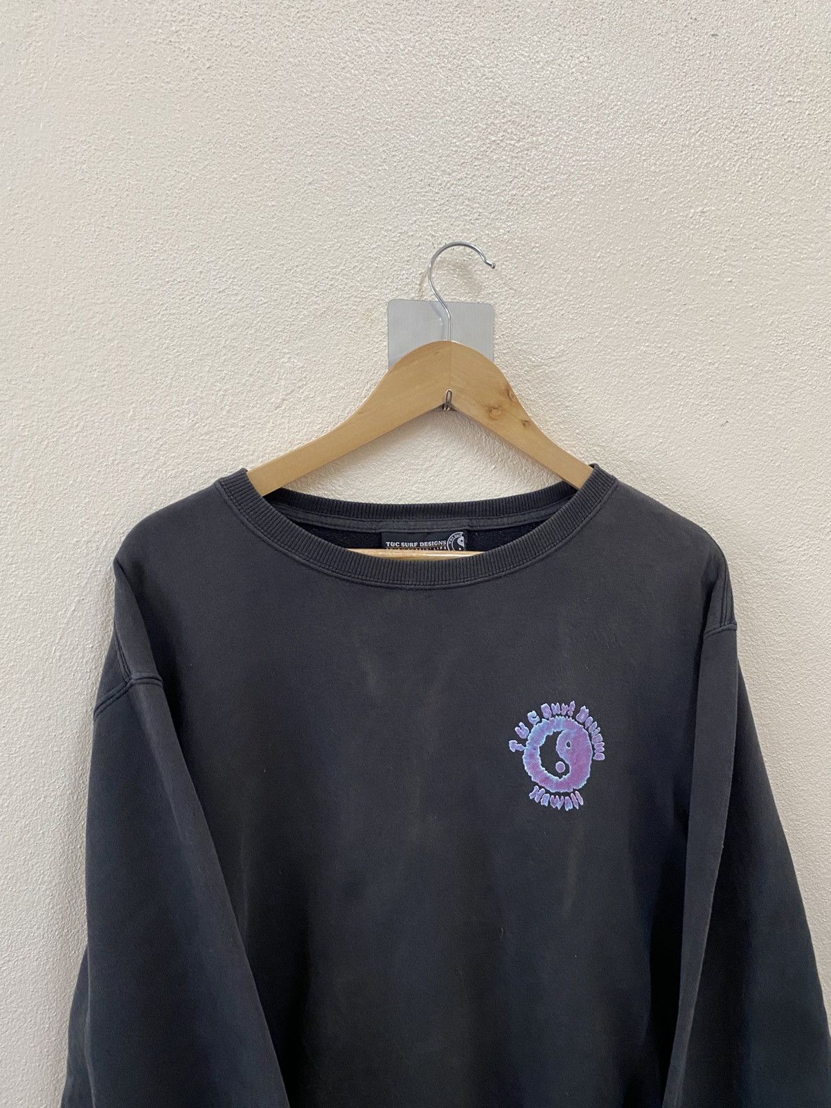 Other Vtg T&C Surf Design Black Faded Sweatshirt Size US L / EU 52-54 / 3 - 2 Thumbnail