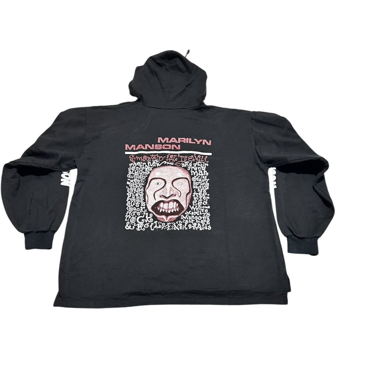 Band Tees Marilyn Manson “sympathy for the devil hoodie 1999 Size US XL / EU 56 / 4 - 2 Thumbnail