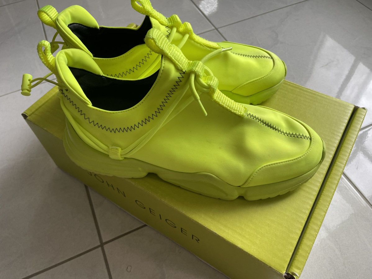 John Geiger John Geiger 002 Low “Neon Green” Limited edition! Size US 10 / EU 43 - 2 Thumbnail