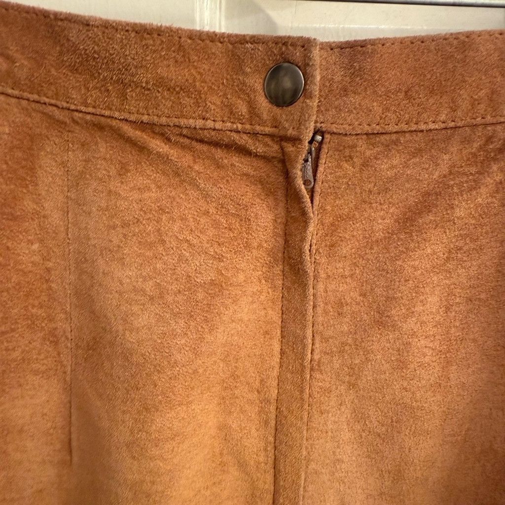 BB Dakota Vtg Women's BB Dakota Suede Skirt Size 7/8 Brown Size 28" / US 6 / IT 42 - 5 Thumbnail