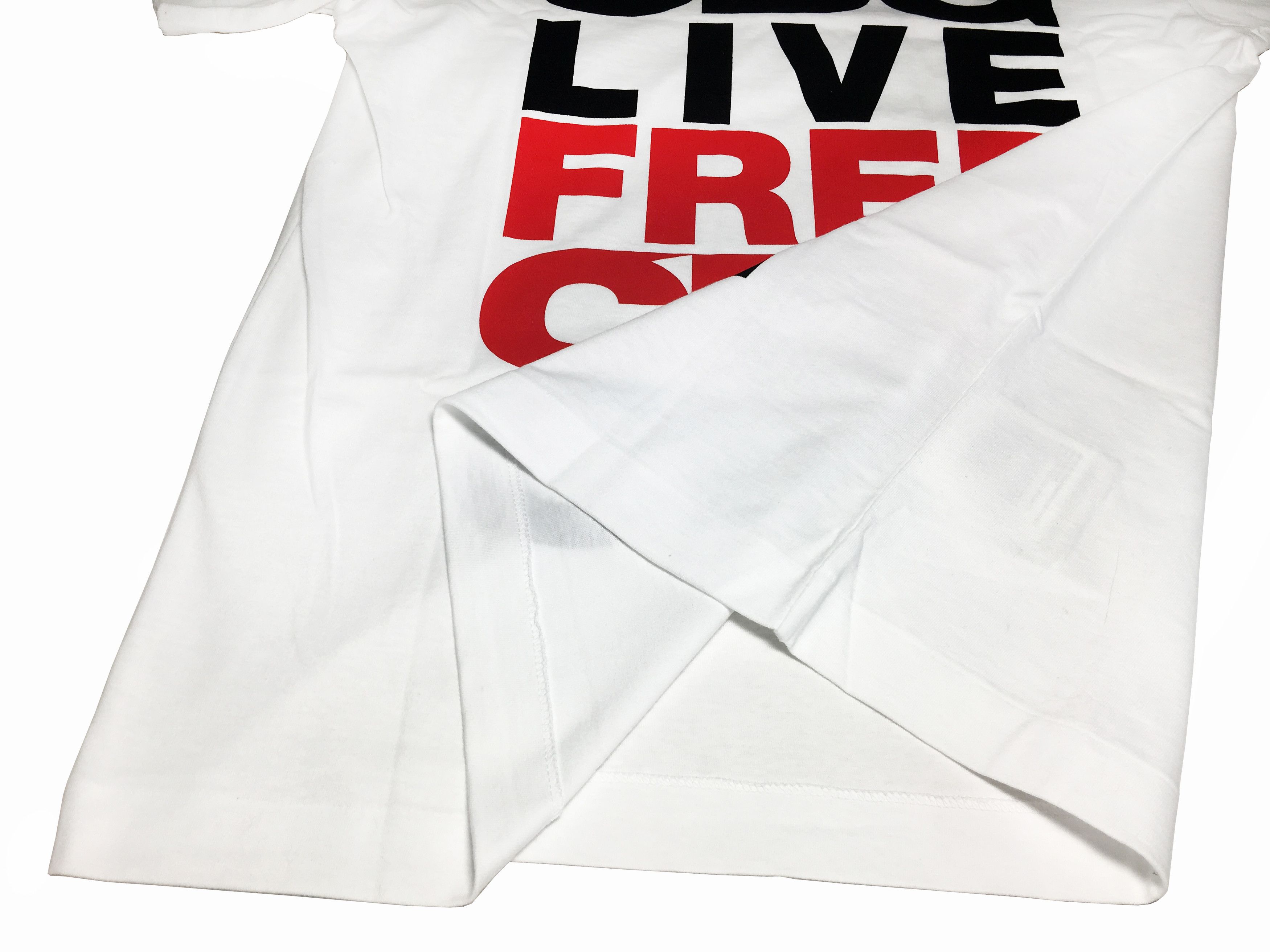 Comme des Garcons Live Free T-shirt Extra Large 2018 S/S