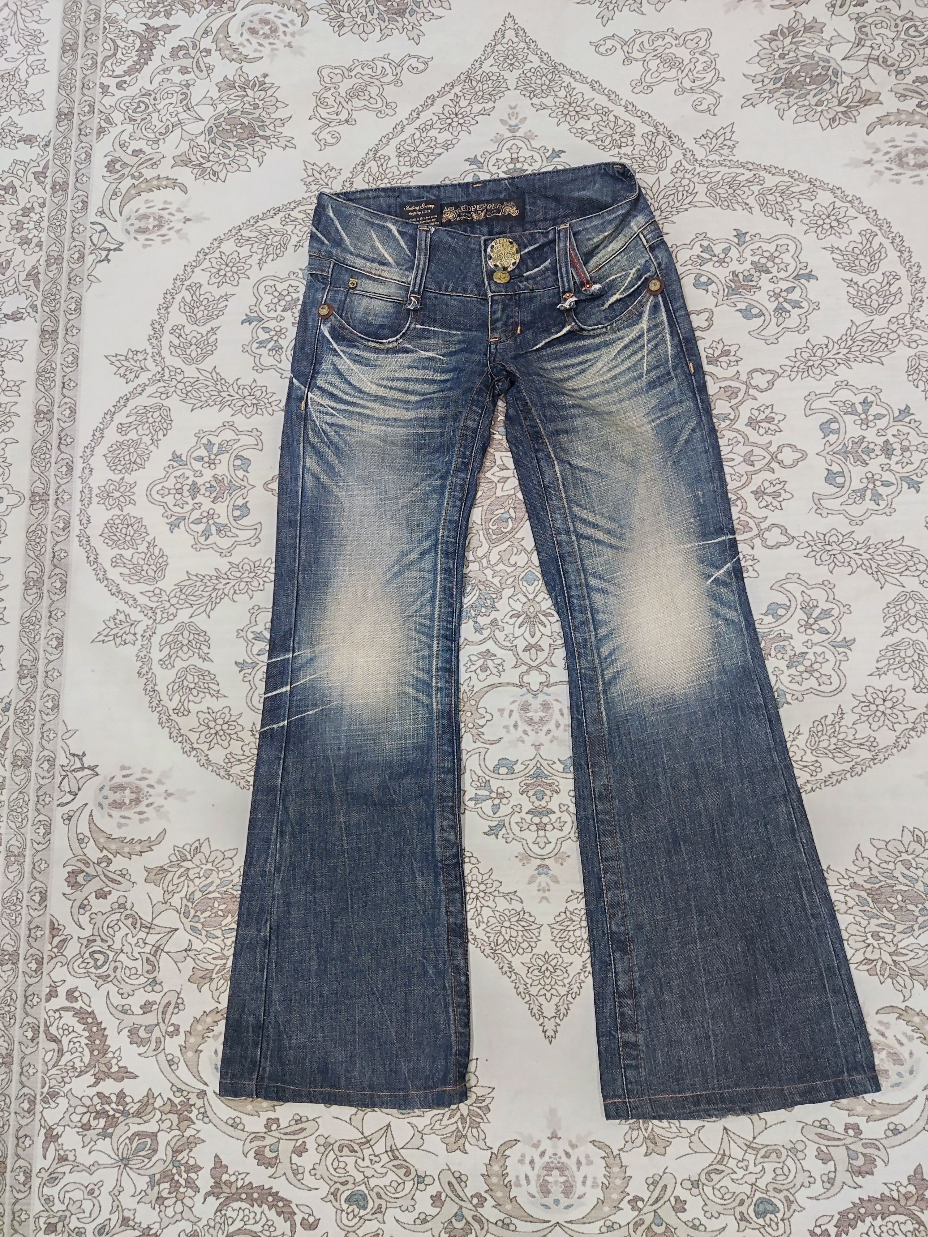 Ed Hardy × Japanese Brand × Vintage Red Pepper Boot Cut Ladies Vintage Jeans Size 30" / US 8 / IT 44 - 1 Thumbnail
